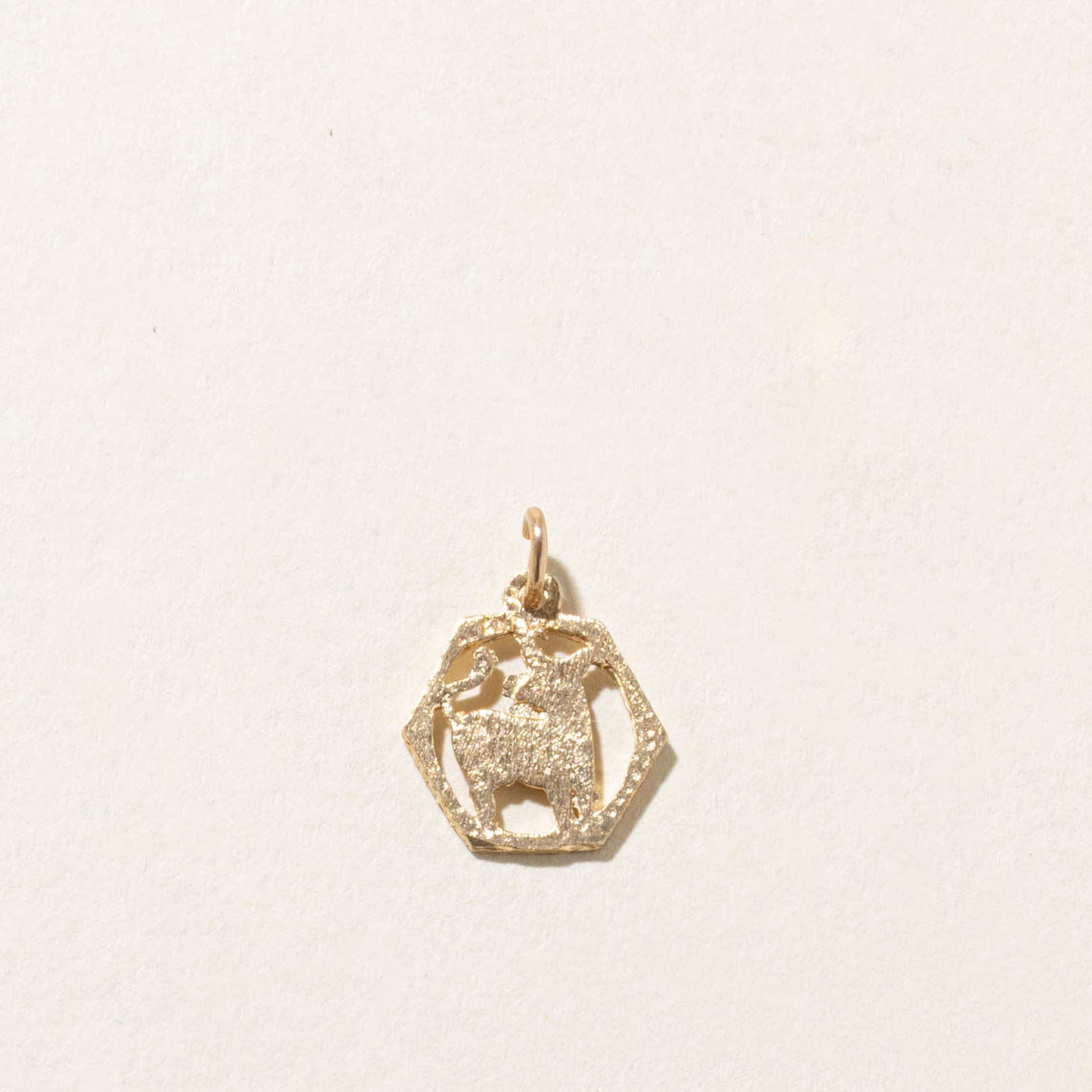 10k Taurus Zodiac Charm