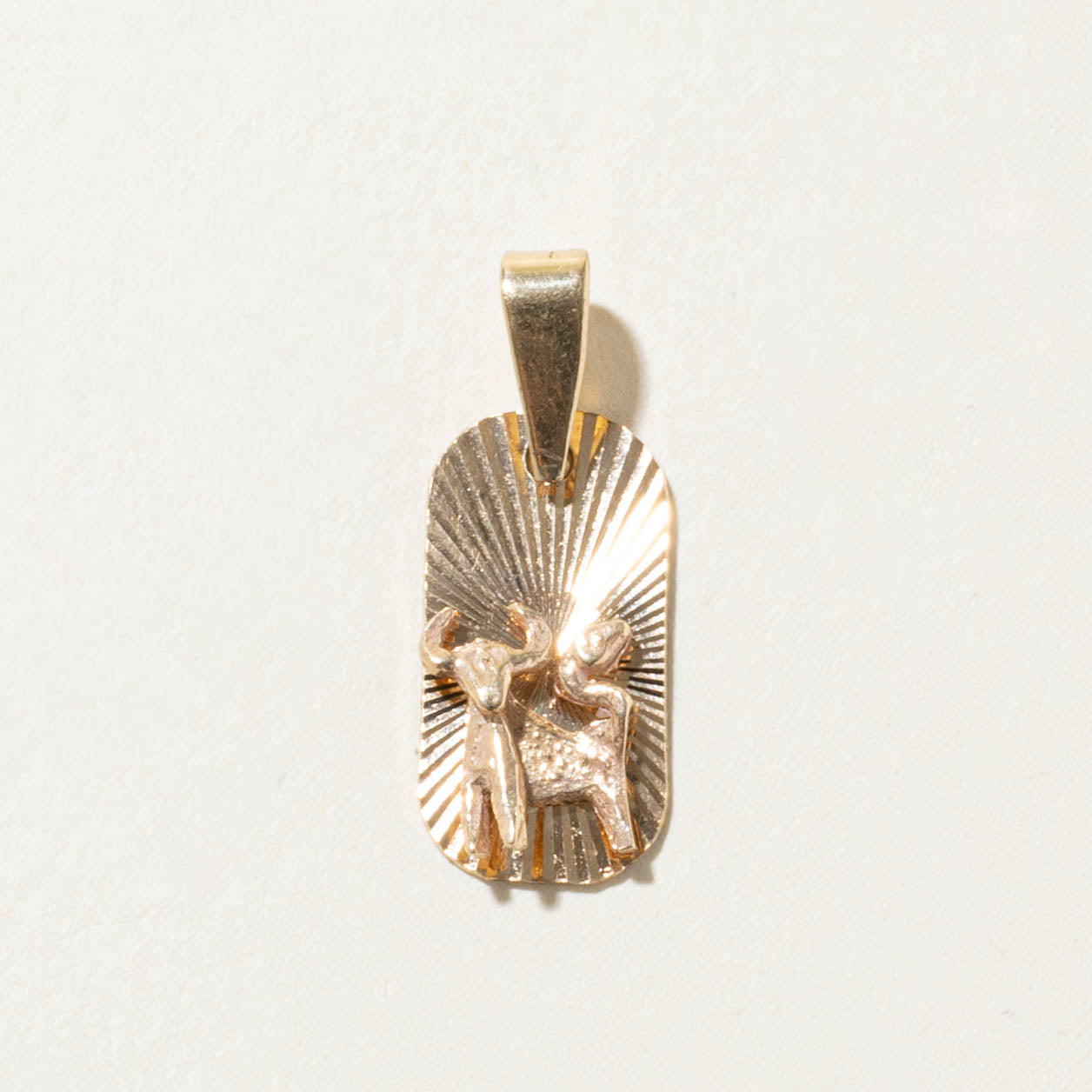 10k Taurus Zodiac Pendant