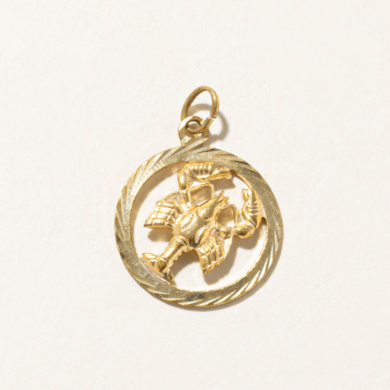 9k Cancer Zodiac Charm