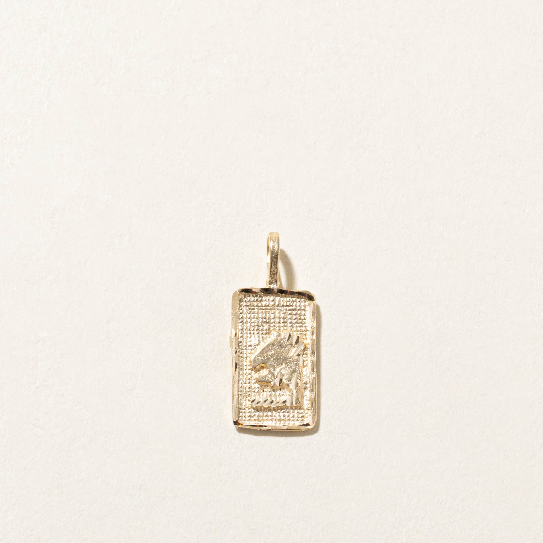 14k Leo Zodiac Charm