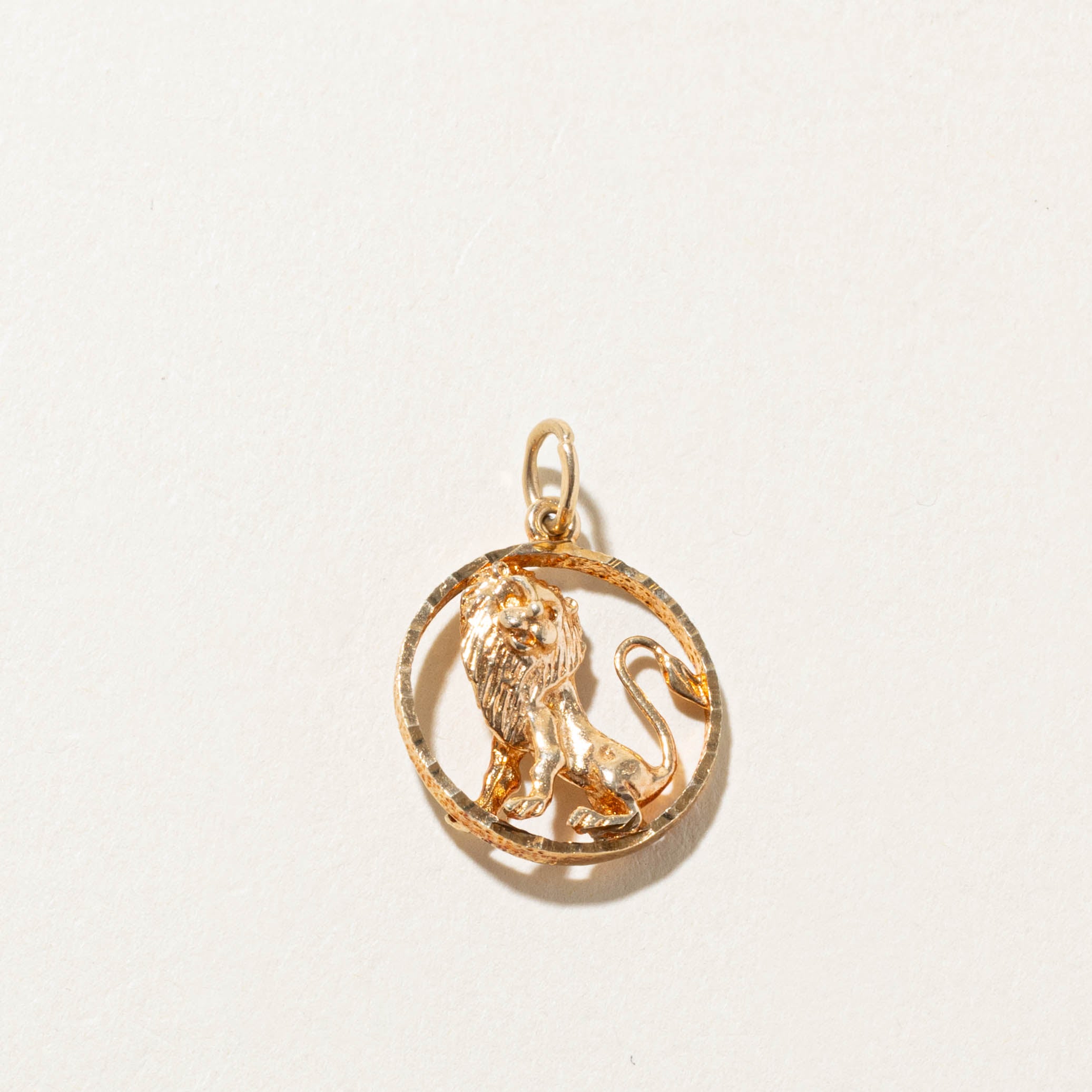 10k Leo Zodiac Charm