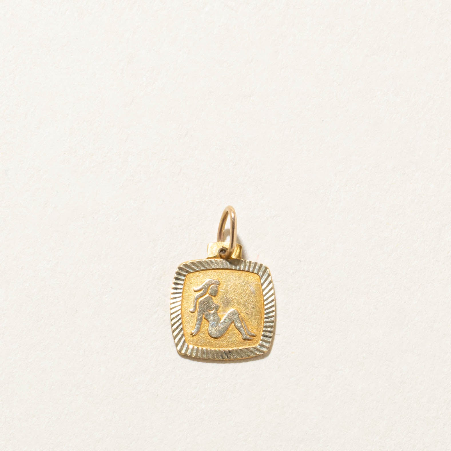 10k Virgo Zodiac Charm