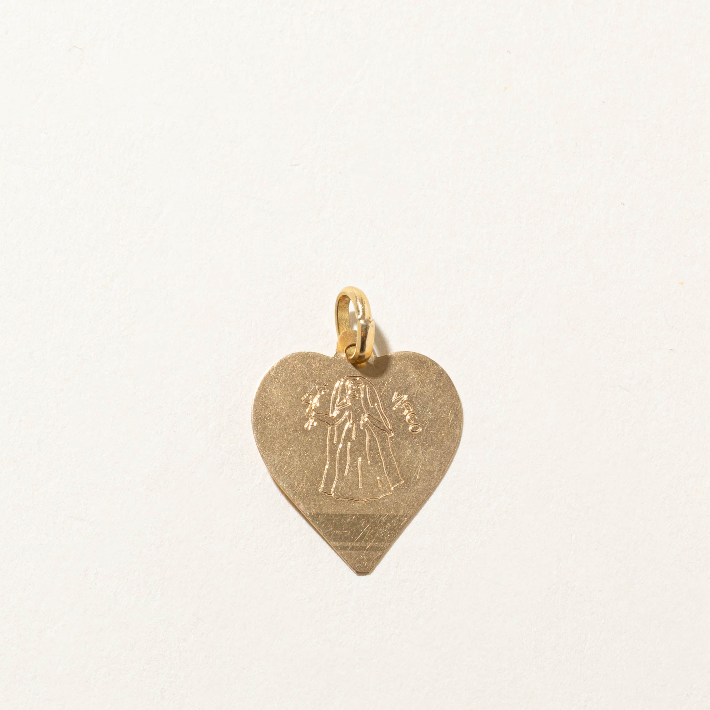18k Virgo Zodiac Pendant