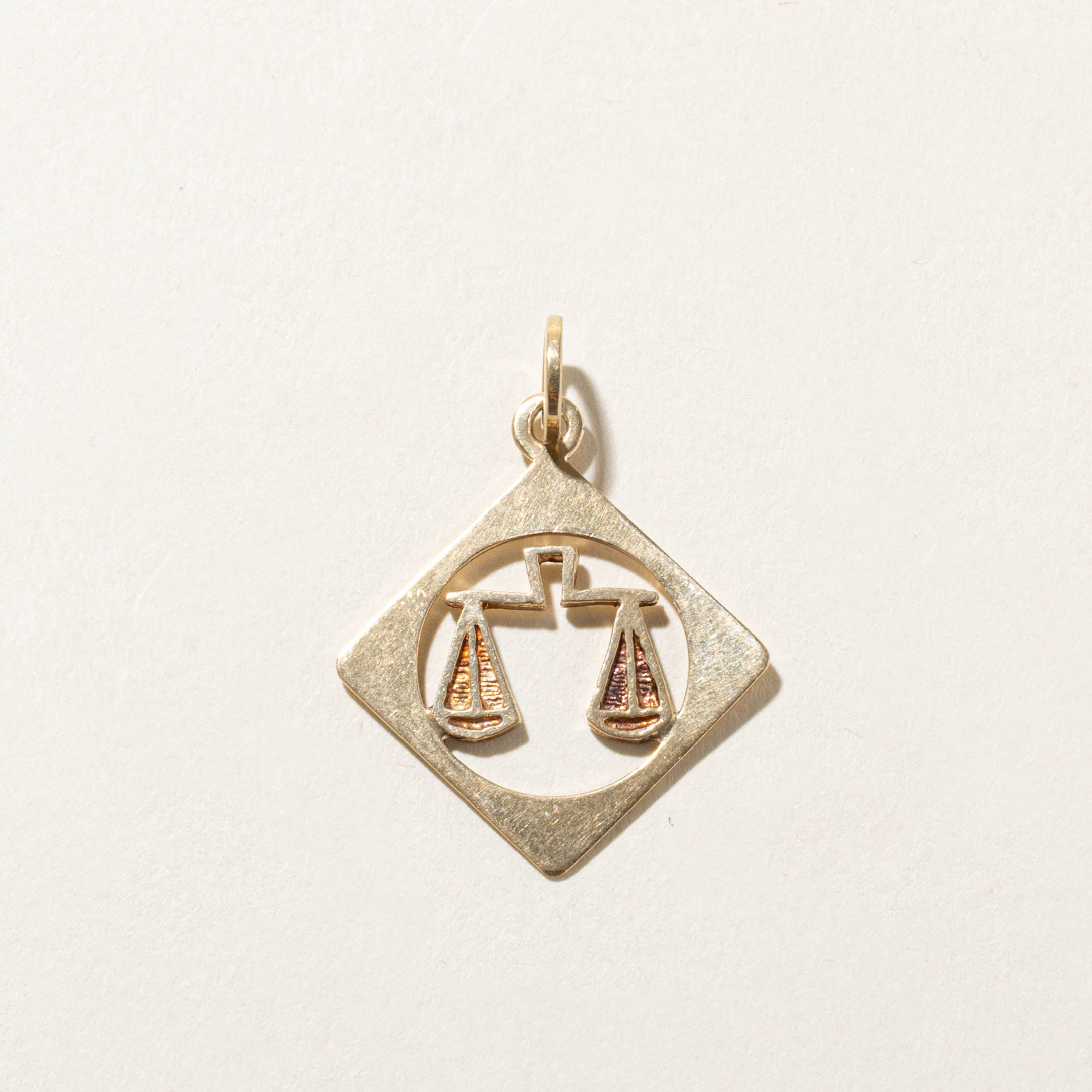 10k Libra Zodiac Charm