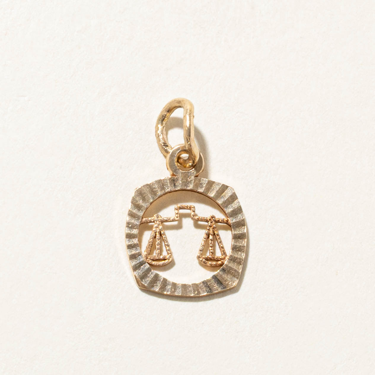 10k Libra Zodiac Charm