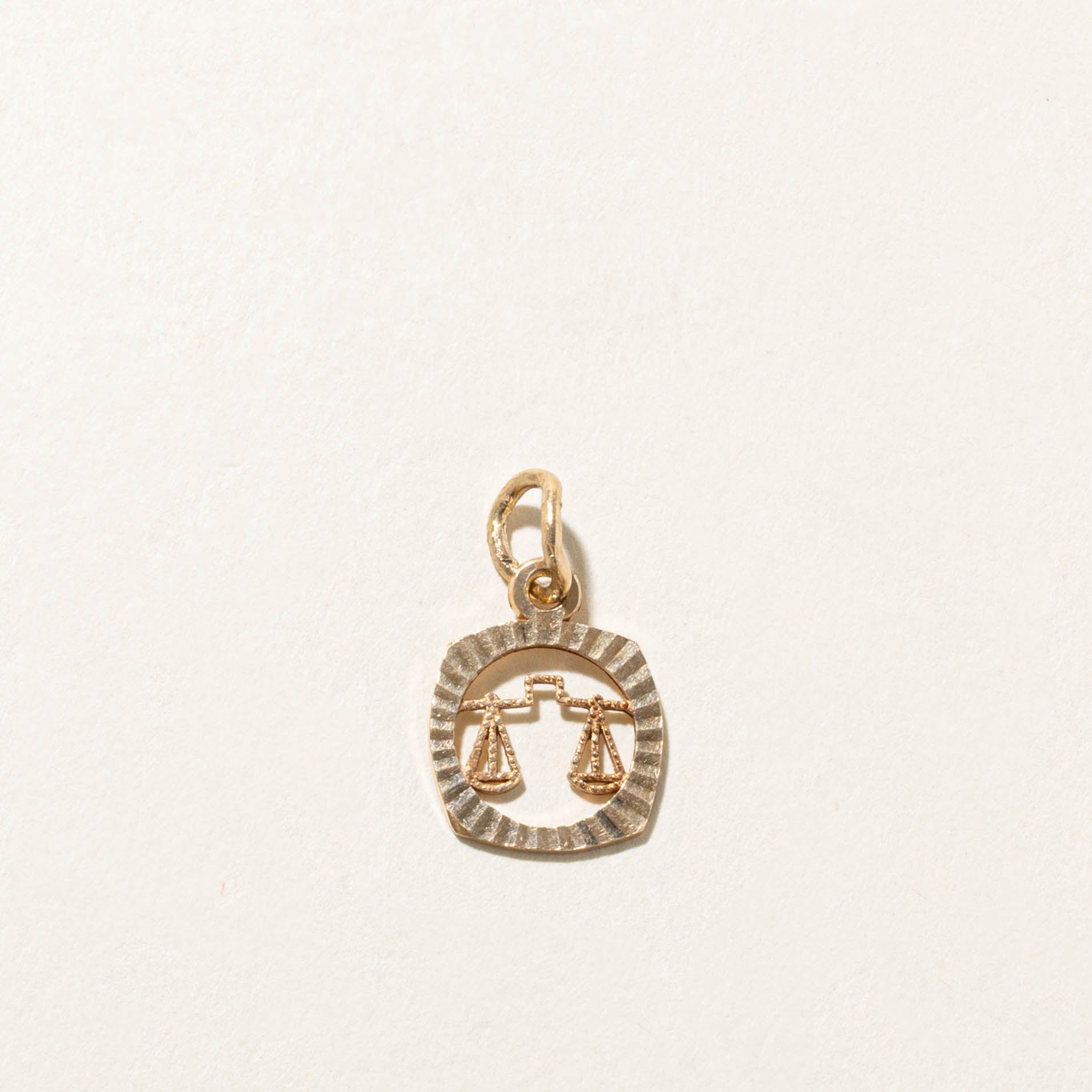 10k Libra Zodiac Charm