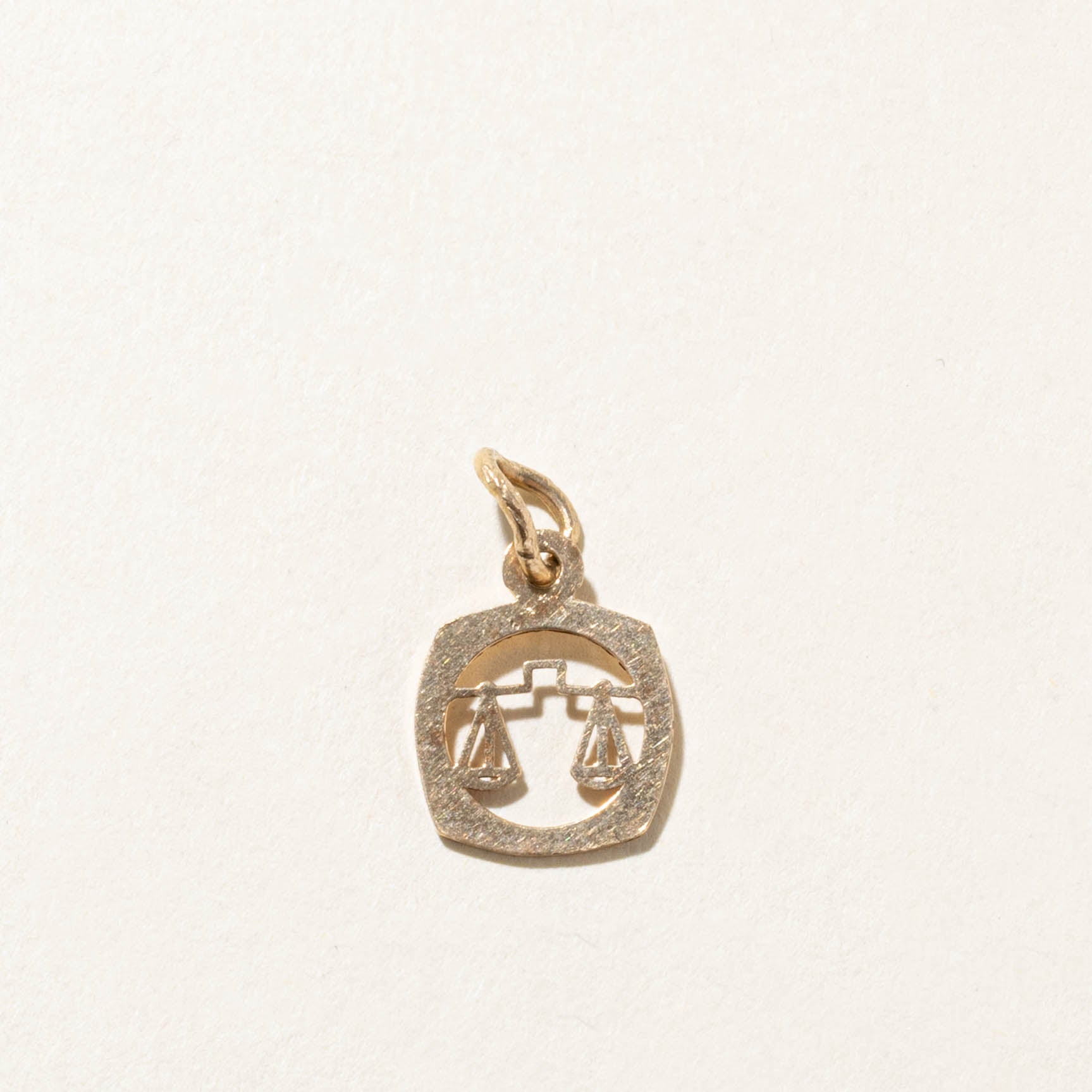 10k Libra Zodiac Charm