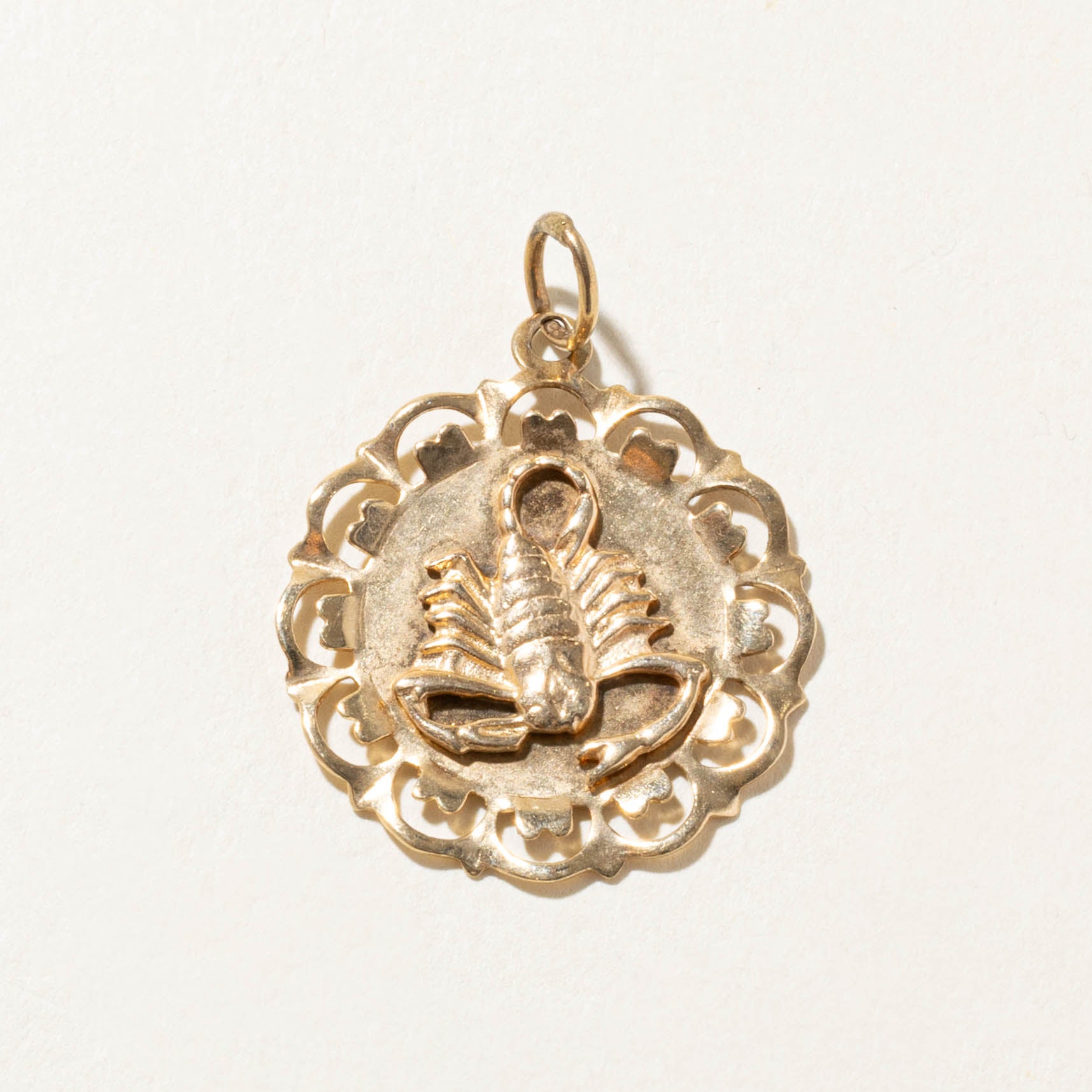 10k Scorpio Zodiac Pendant