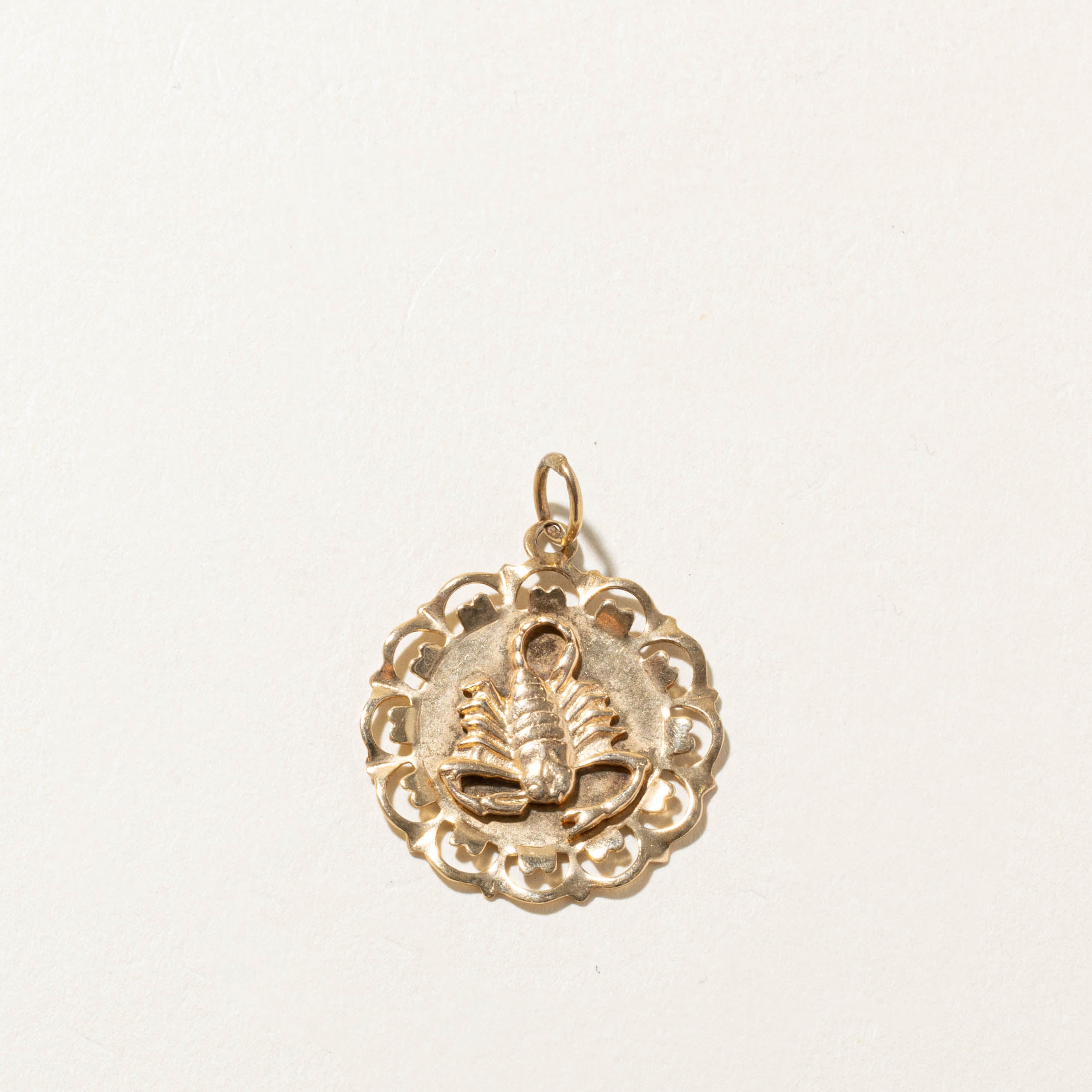10k Scorpio Zodiac Pendant