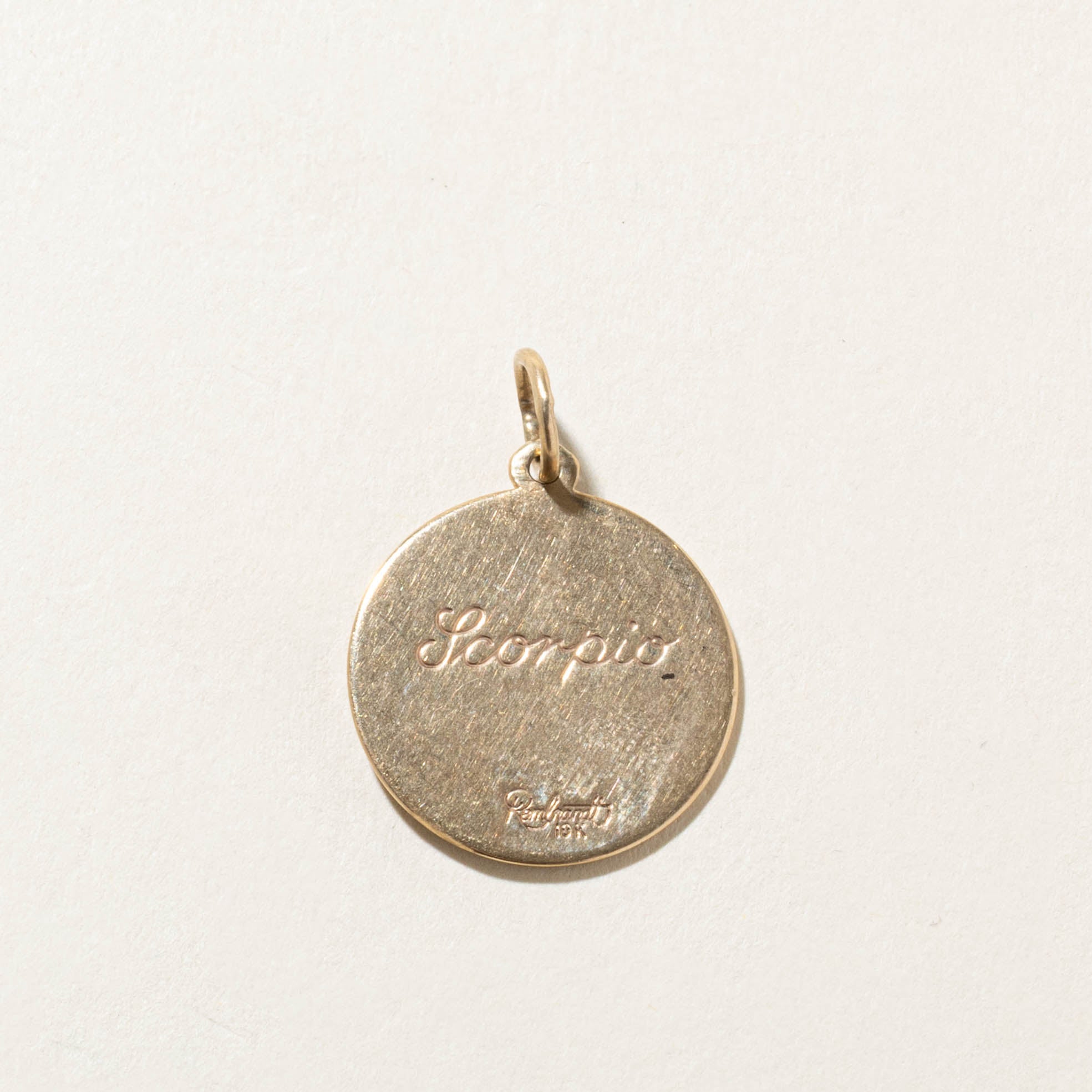 10k Scorpio Zodiac Pendant