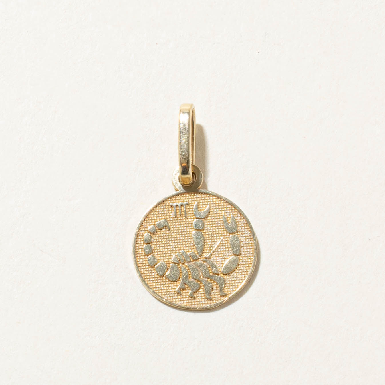 10k Scorpio Zodiac Pendant