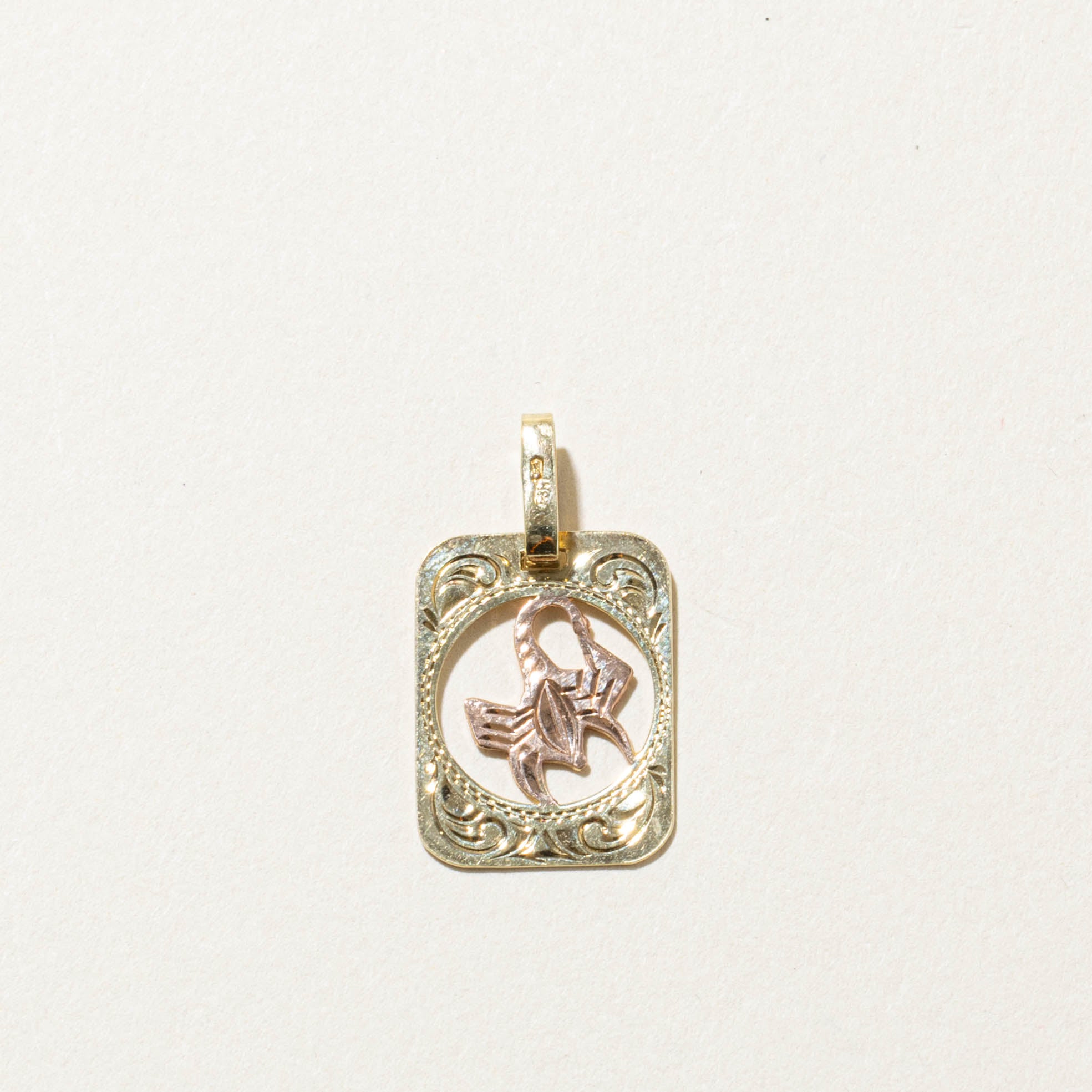 10k Scorpio Zodiac Charm