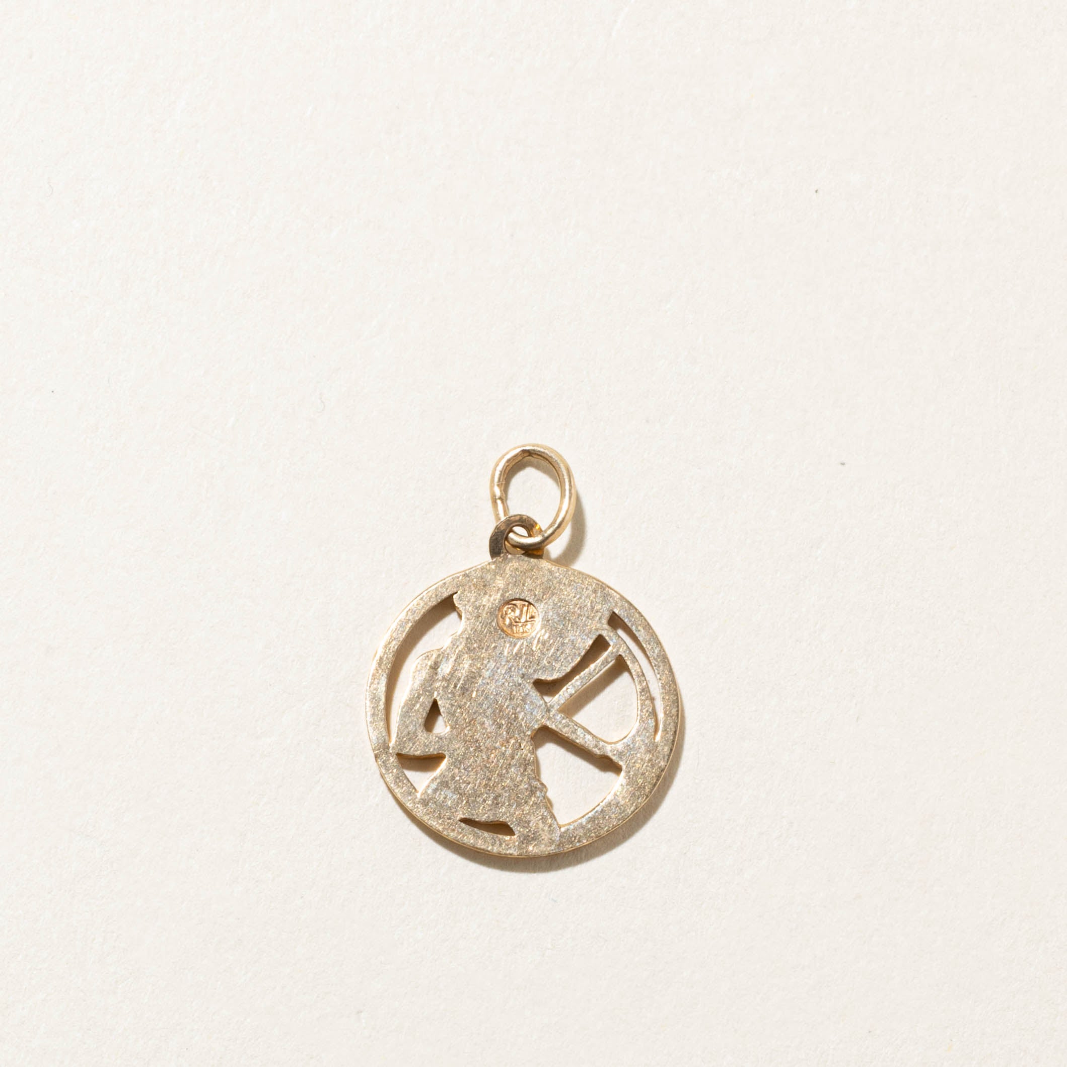 10k Saggitarius Zodiac Pendant