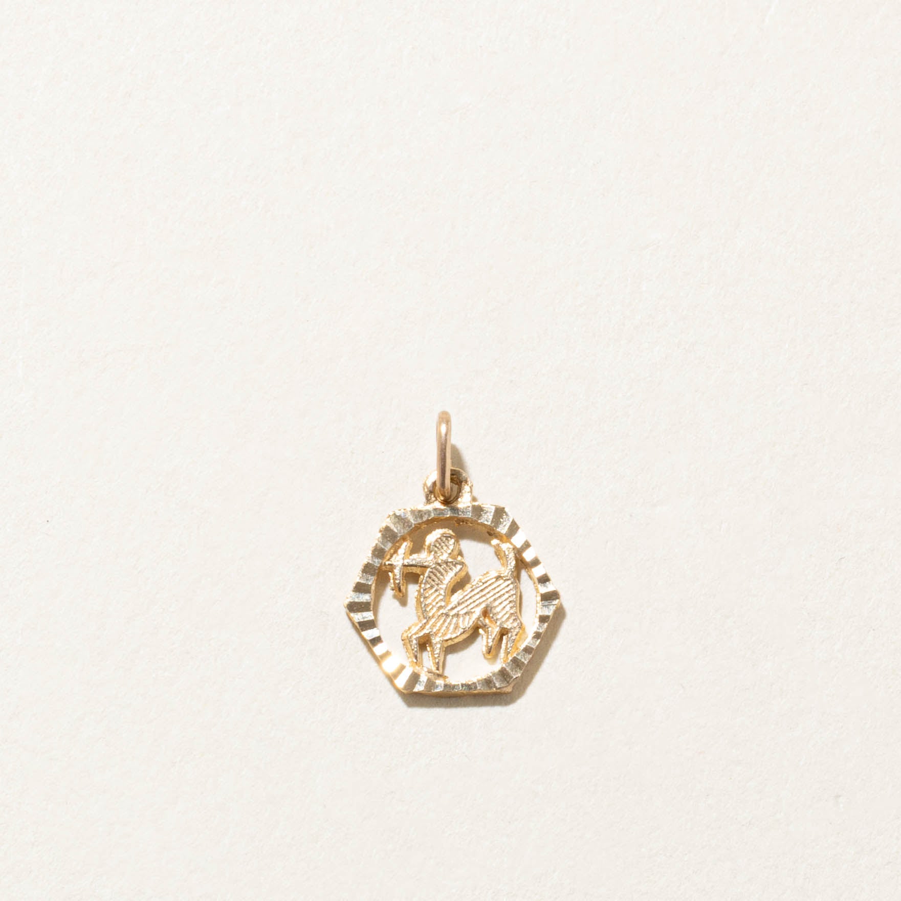 10k Saggitarius Zodiac Pendant