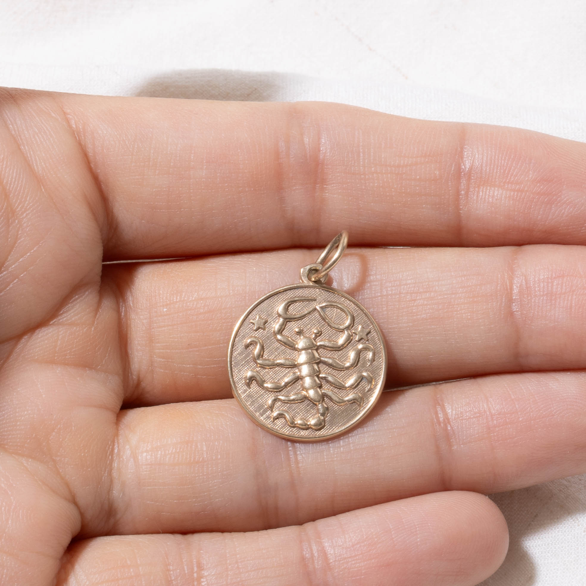 10k Scorpio Zodiac Pendant