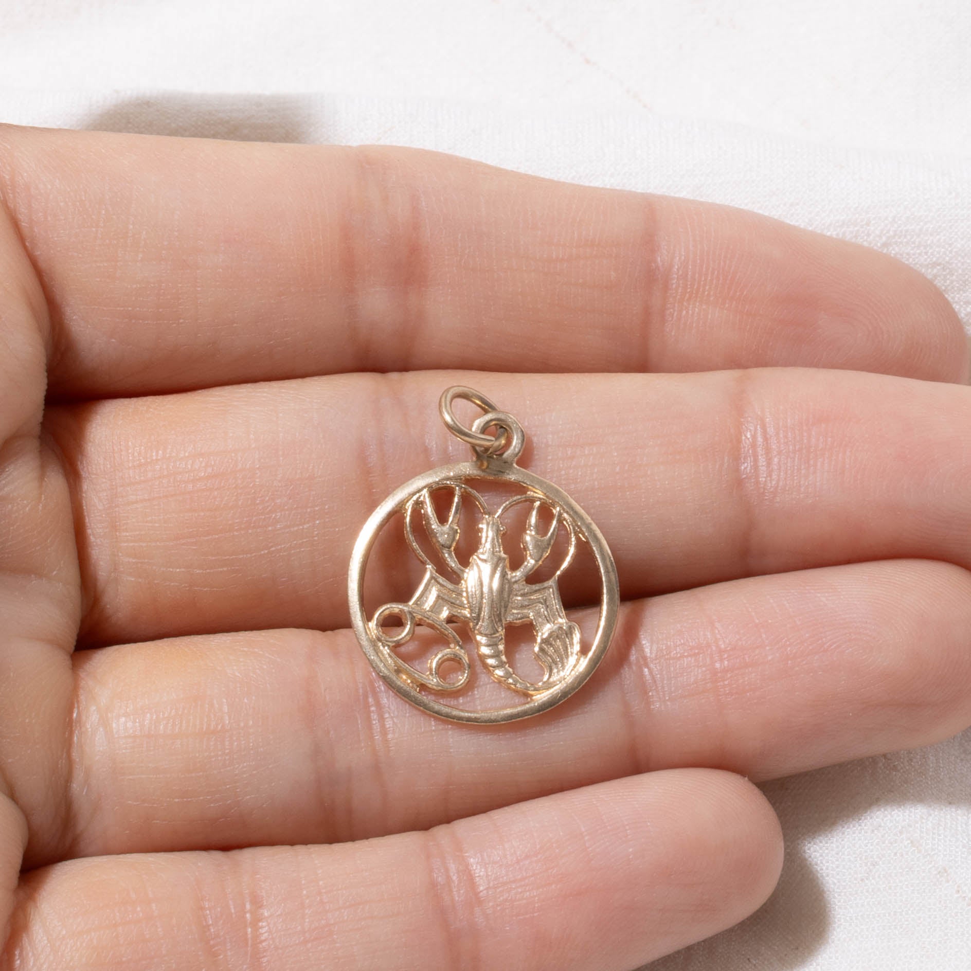 10k Scorpio Zodiac Pendant