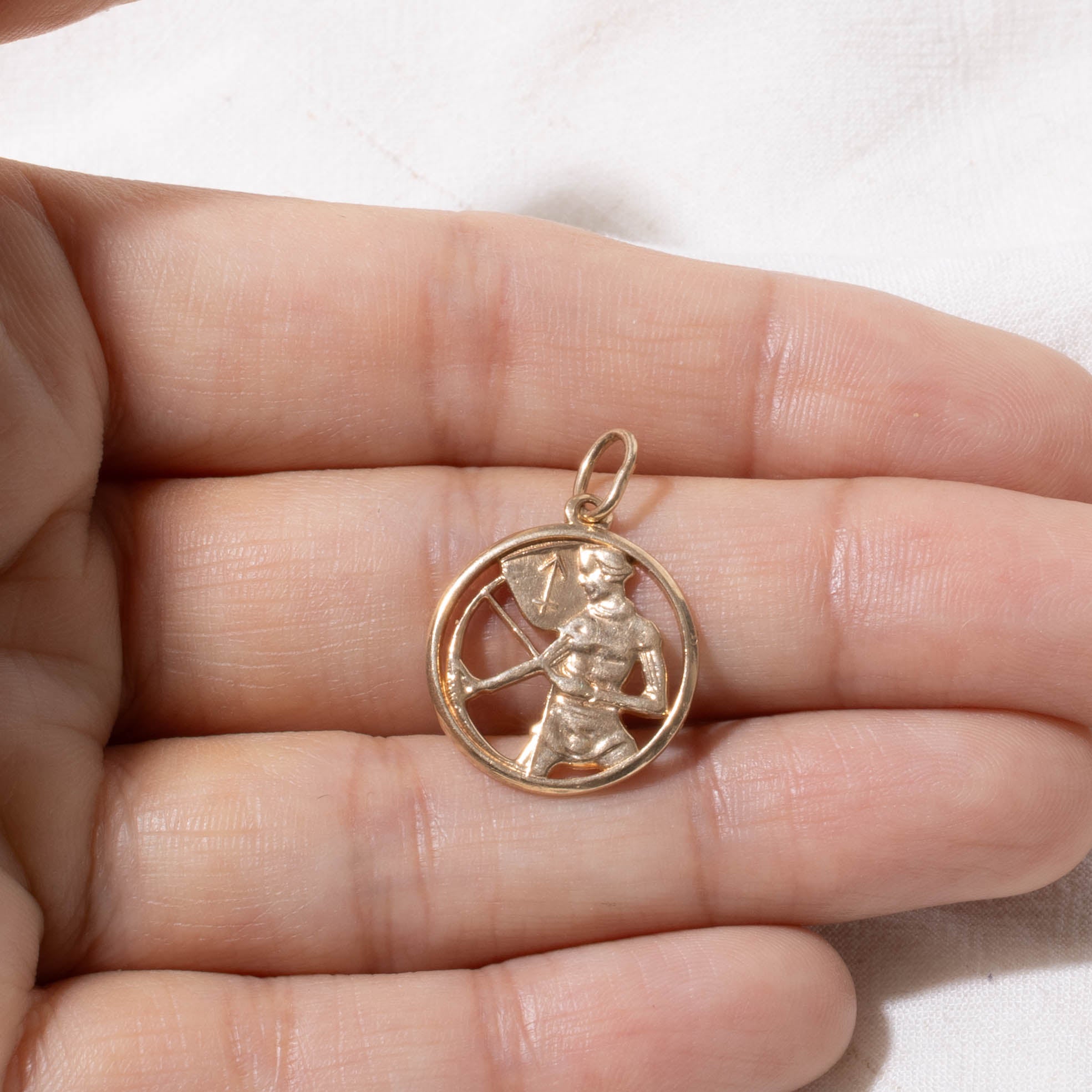 10k Saggitarius Zodiac Pendant