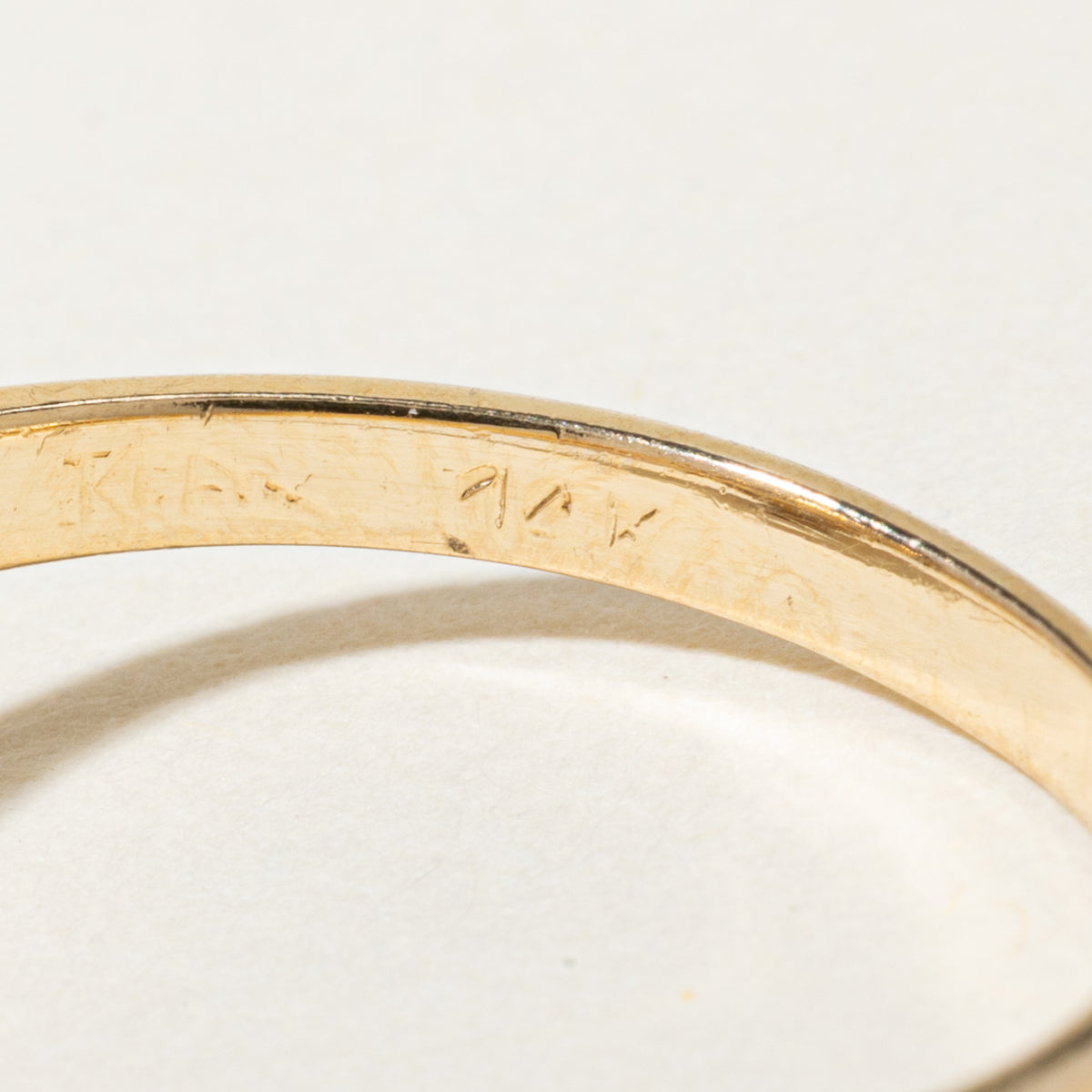 14k Yellow Gold Diamond Halo Ring | 0.44ct SI2 H/I, 0.44ctw | SZ 6.5