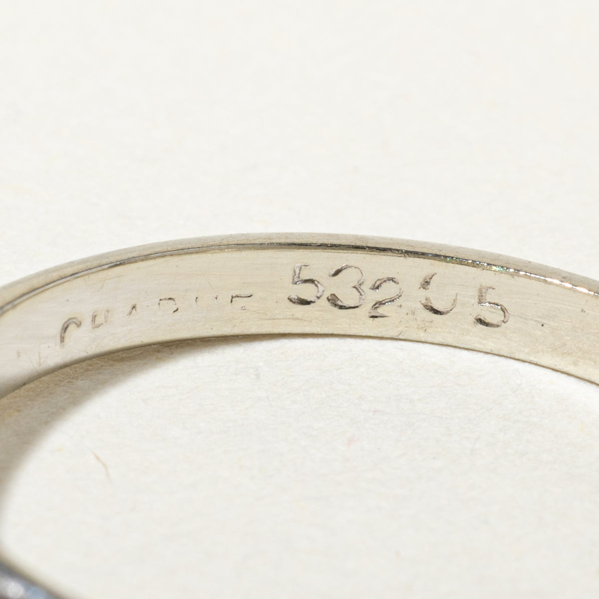 18k White Gold Diamond Accented Ring | 0.47ctw | SZ 5.75