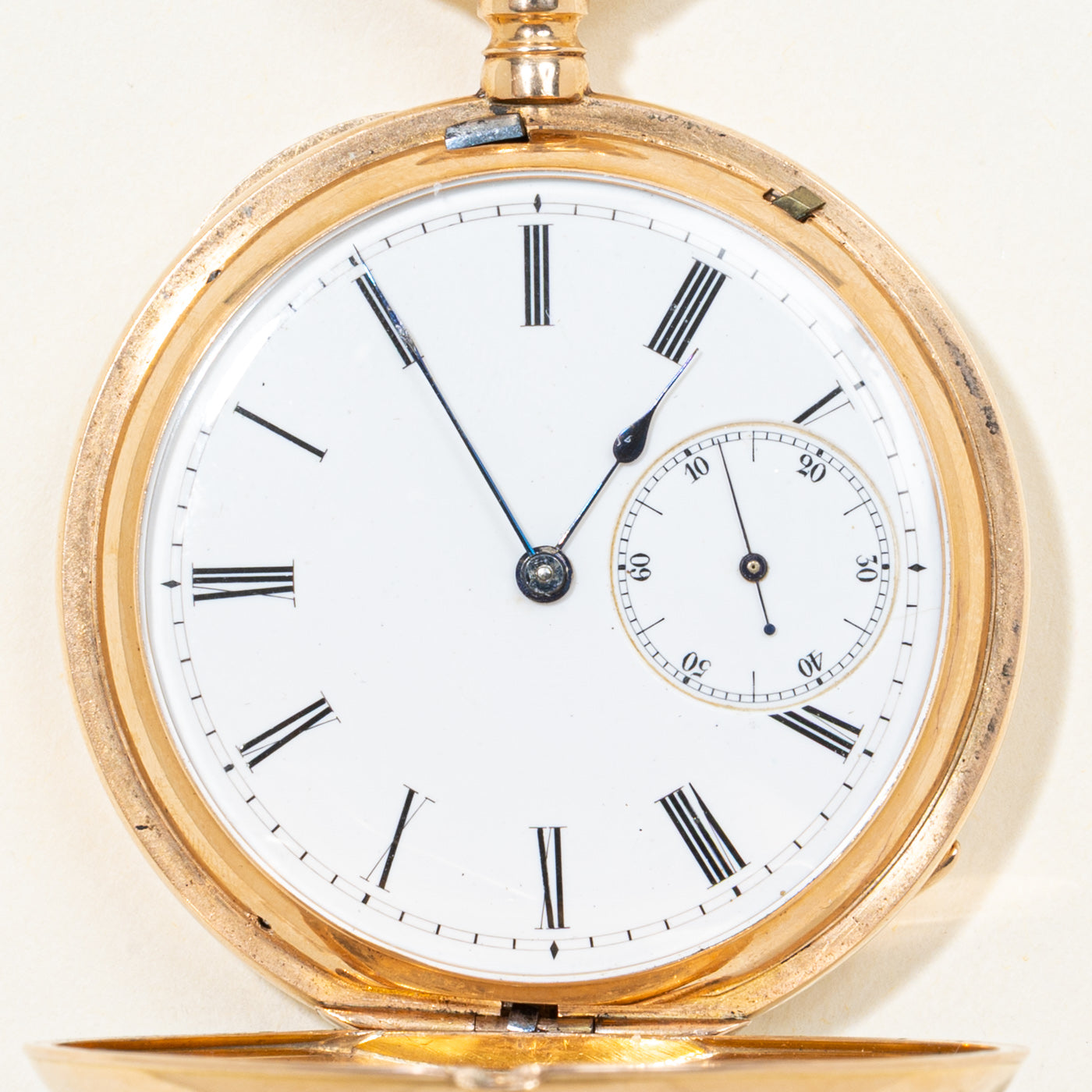 1880s Glashutte 18k Pocket Watch With Hunter Case, Regiment of the Gardes du Corps |