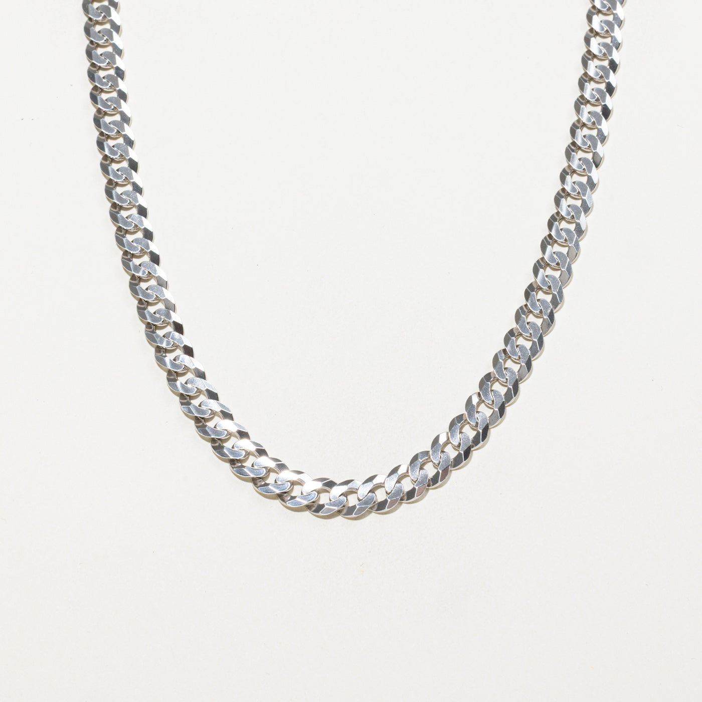 Sterling Silver Curb Link Chain | 8mm | 18"
