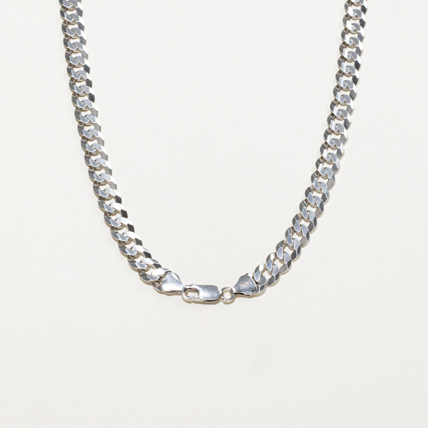 Sterling Silver Curb Link Chain | 8mm | 18"