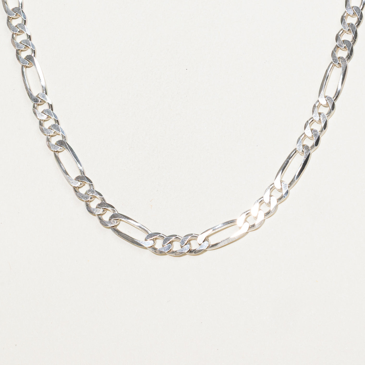 Sterling Silver Figaro Chain | 5.7mm | 24"