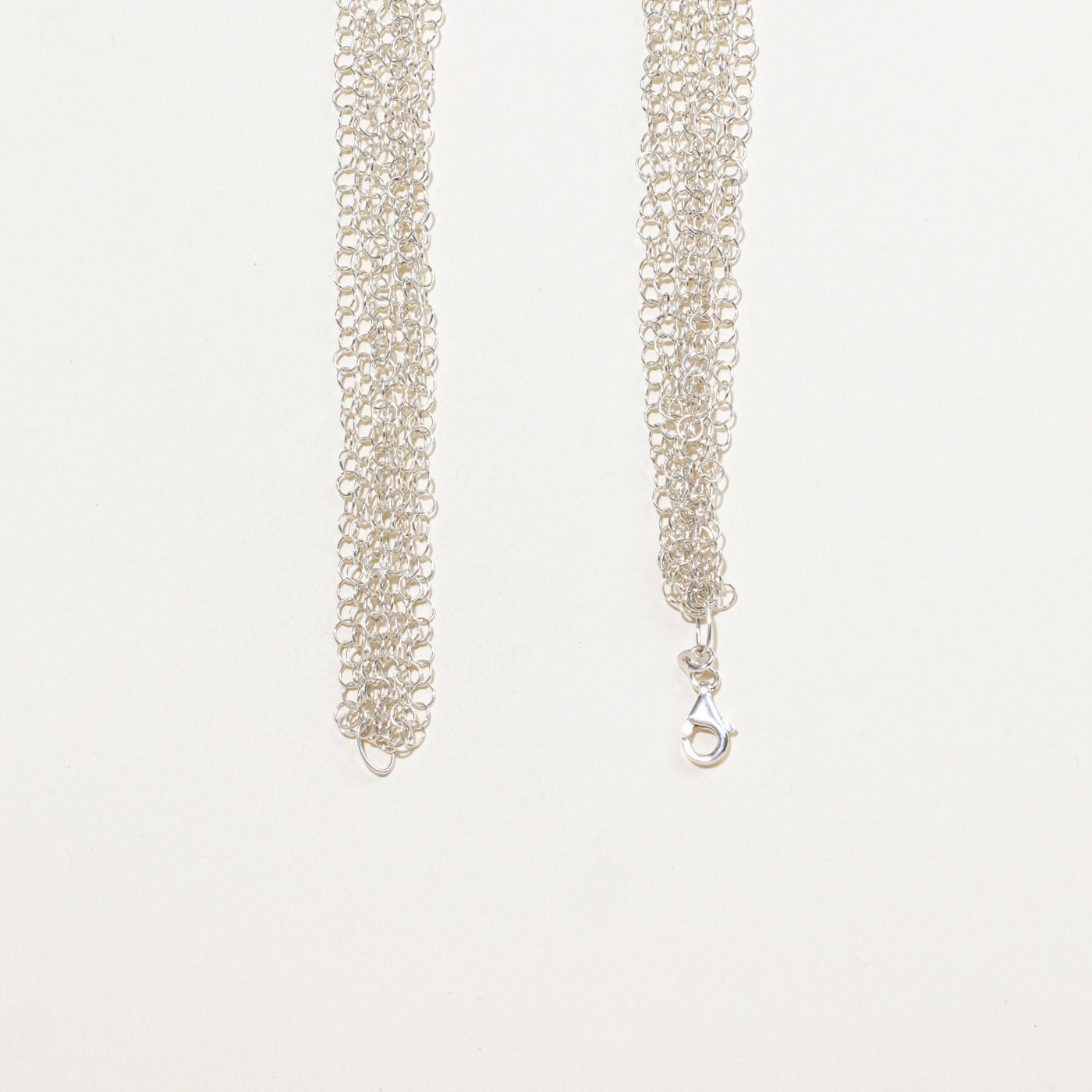 Sterling Silver Multi-Strand Circle Necklace | 16.5"