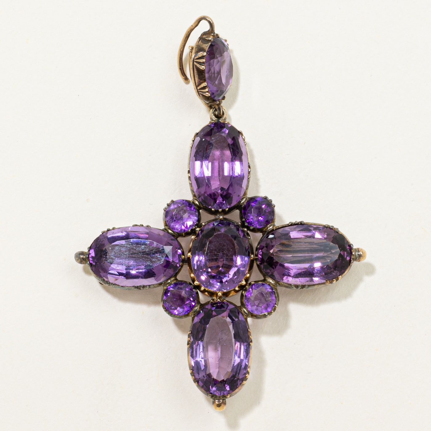Vintage Amethyst Demi-Parure Necklace, Earring, Pendant & Brooch Set | 180ctw | 16"