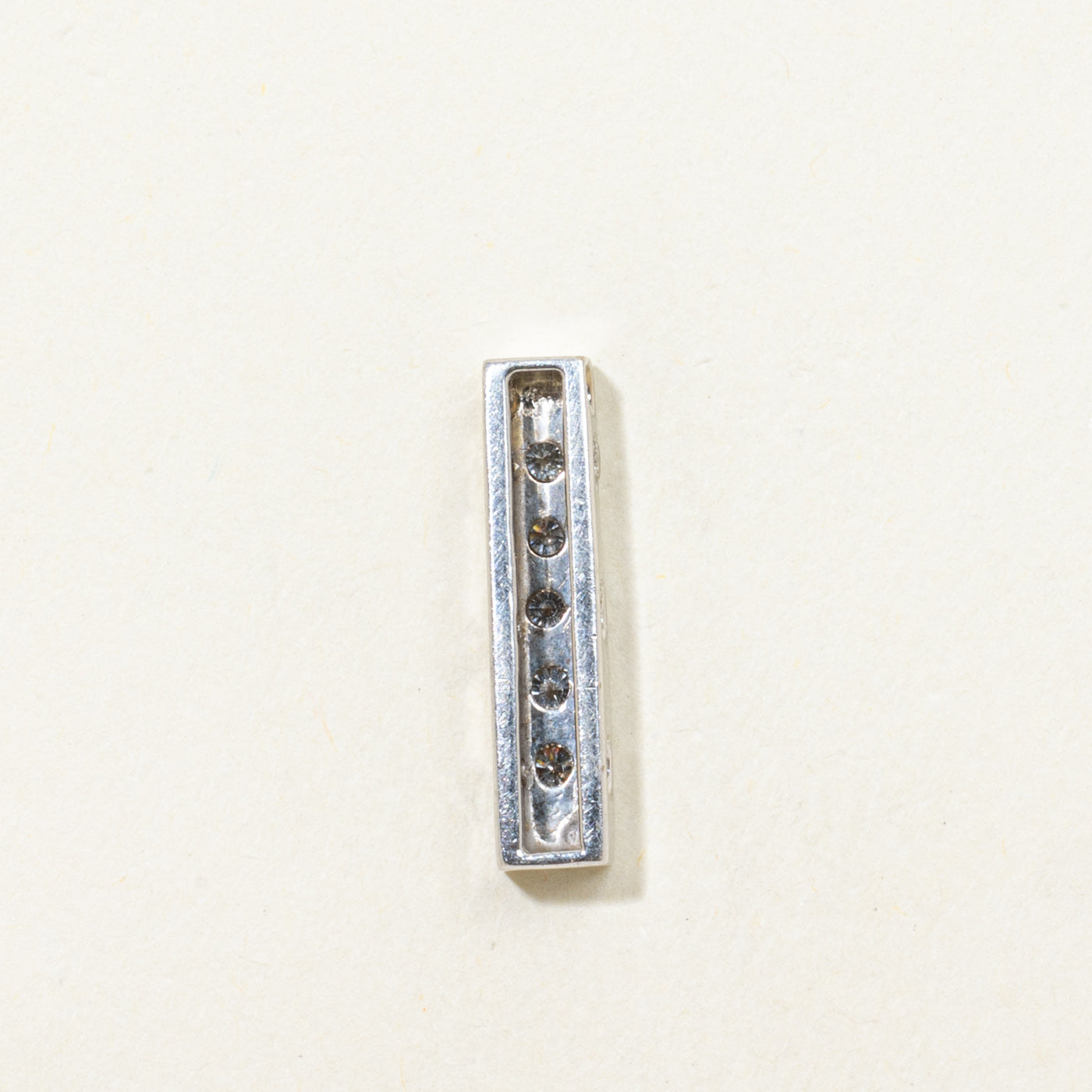 Five Stone Diamond Column Pendant | 0.47ctw