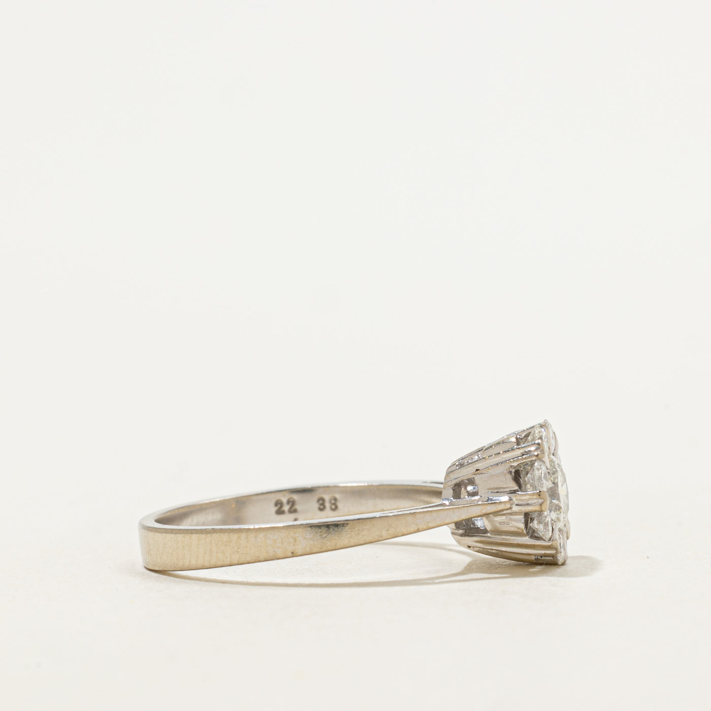 Diamond Halo Cathedral Ring | 0.56ctw | SZ 6.25