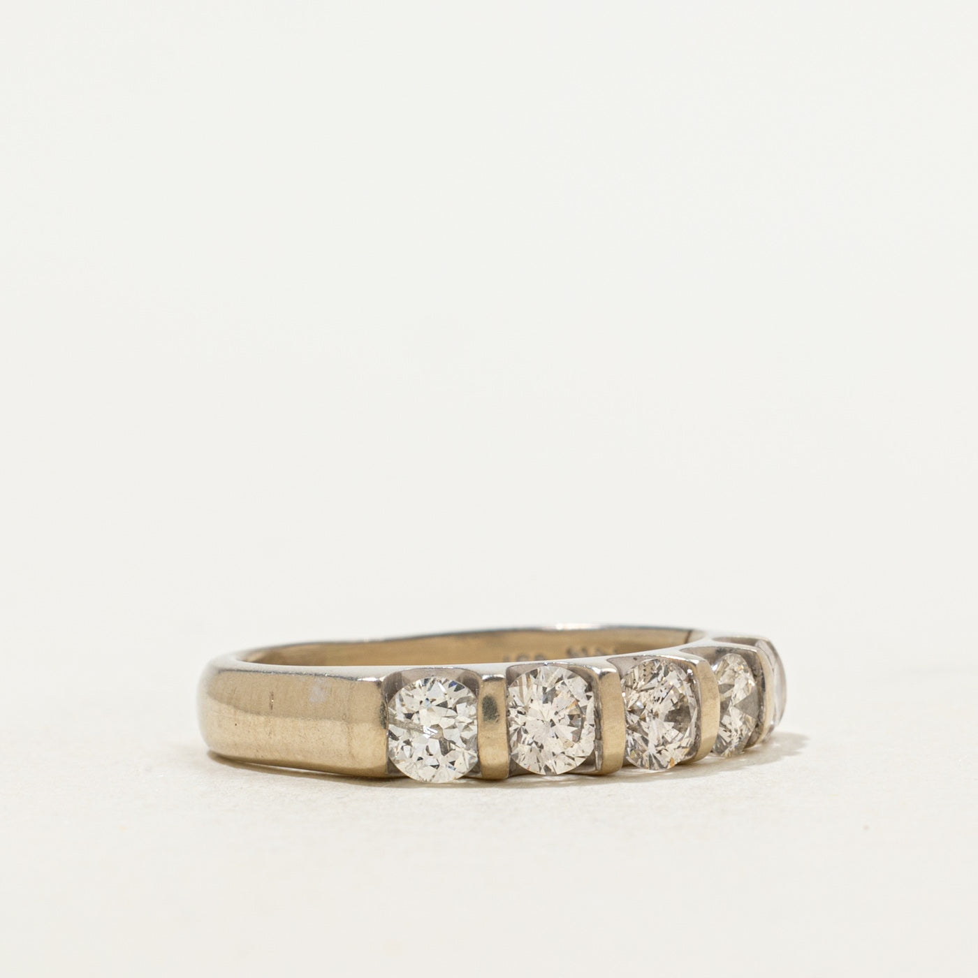 Tension Set Five Stone Diamond Band | 0.92ctw | SZ 5.5