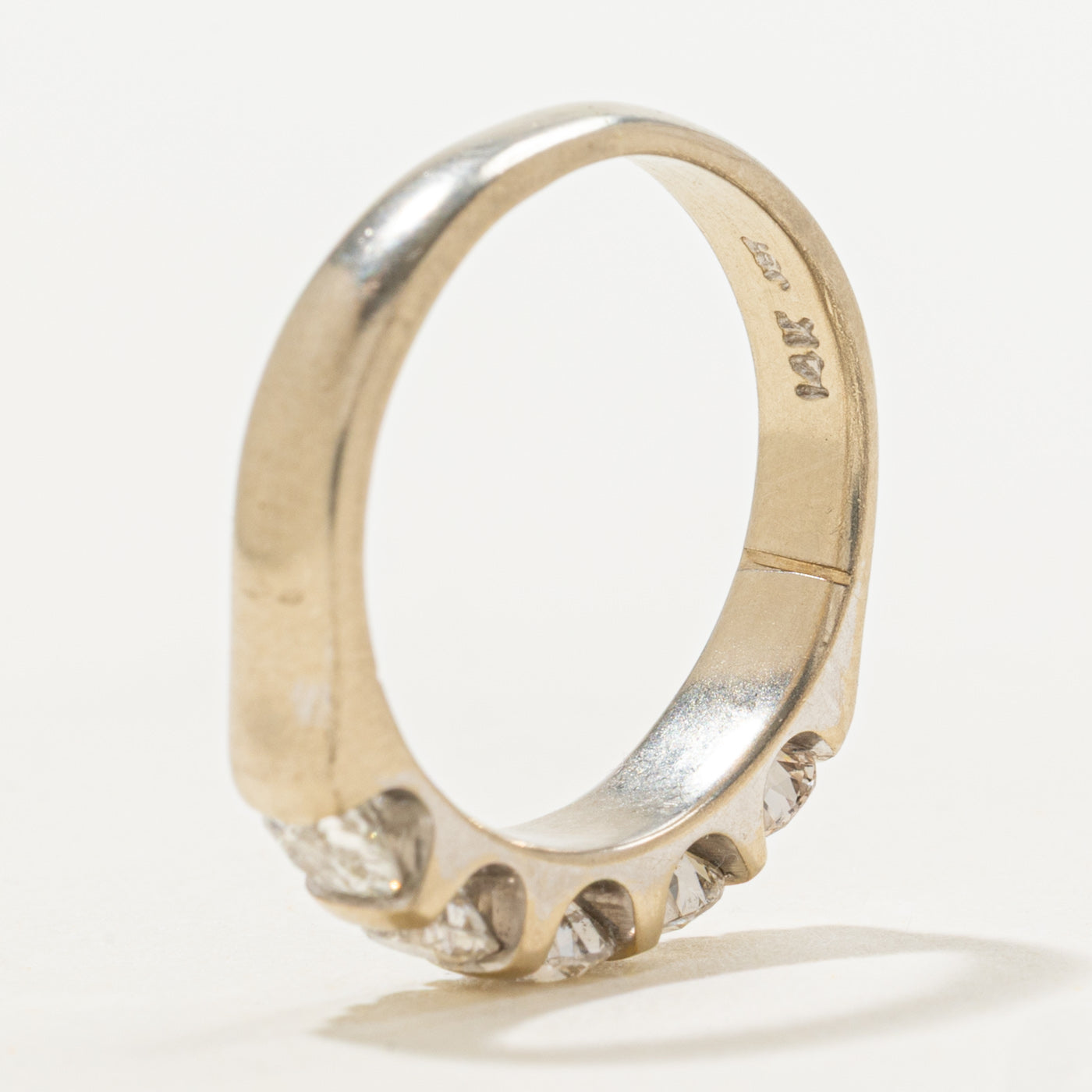 Tension Set Five Stone Diamond Band | 0.92ctw | SZ 5.5