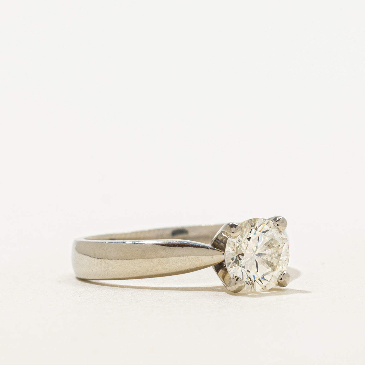 Solitaire Round Brilliant Diamond Engagement Ring | 1.05ct VS2 K | SZ 6.75