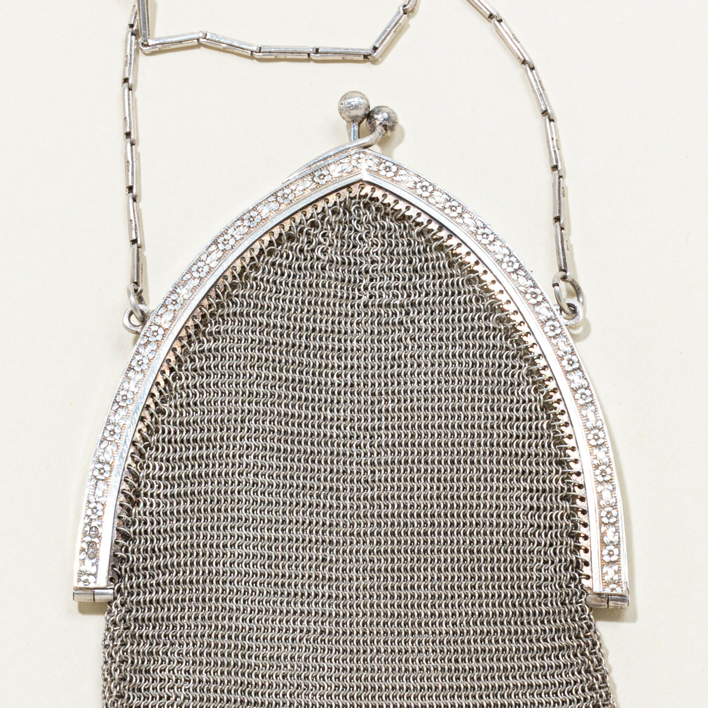 Sterling Silver Mesh Purse