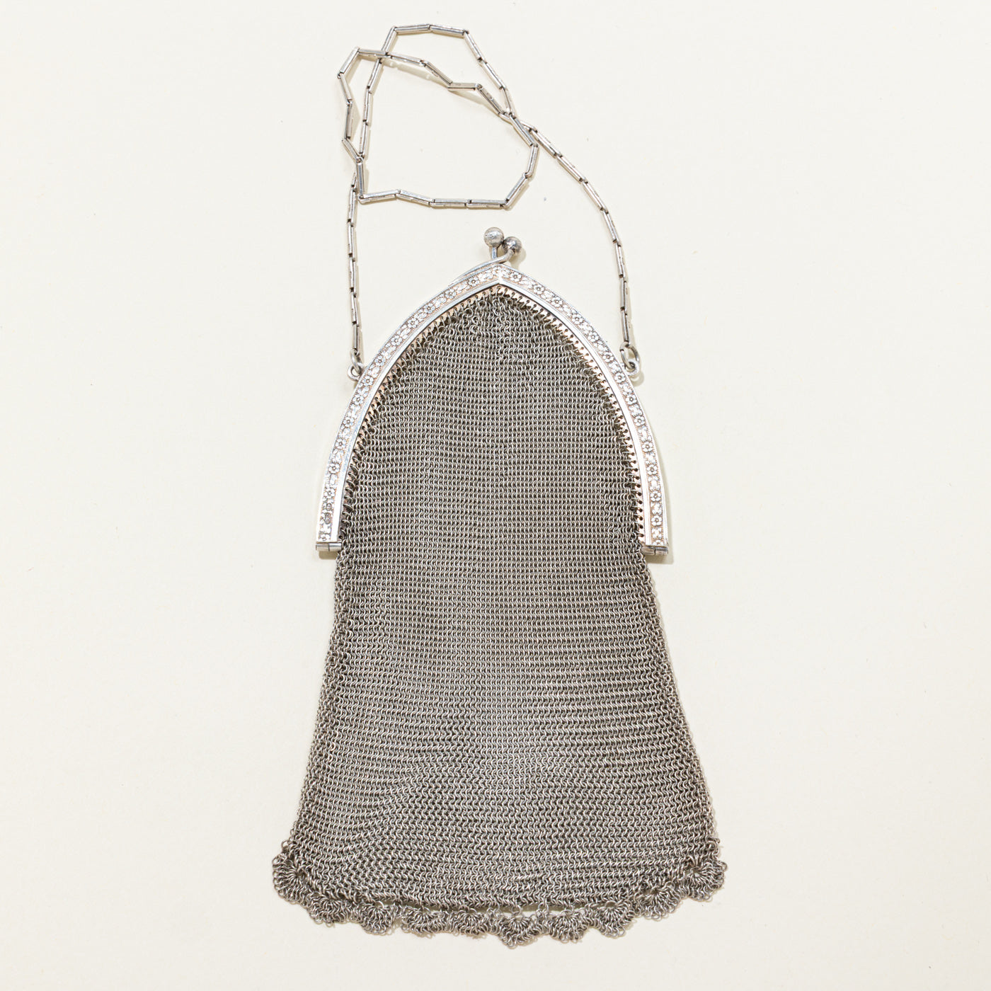 Sterling Silver Mesh Purse