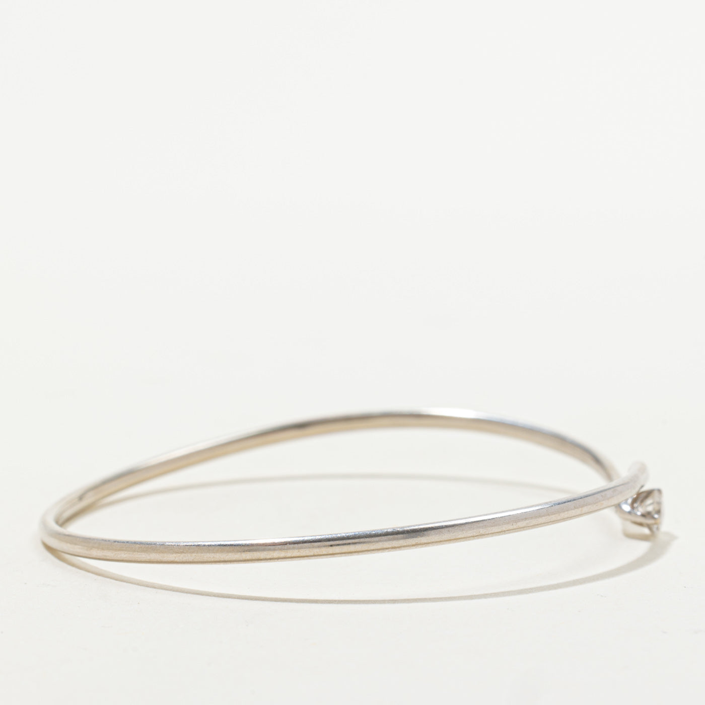 'Pandora' Diamond Bypass Bangle Bracelet | 0.25ct | 7.25"