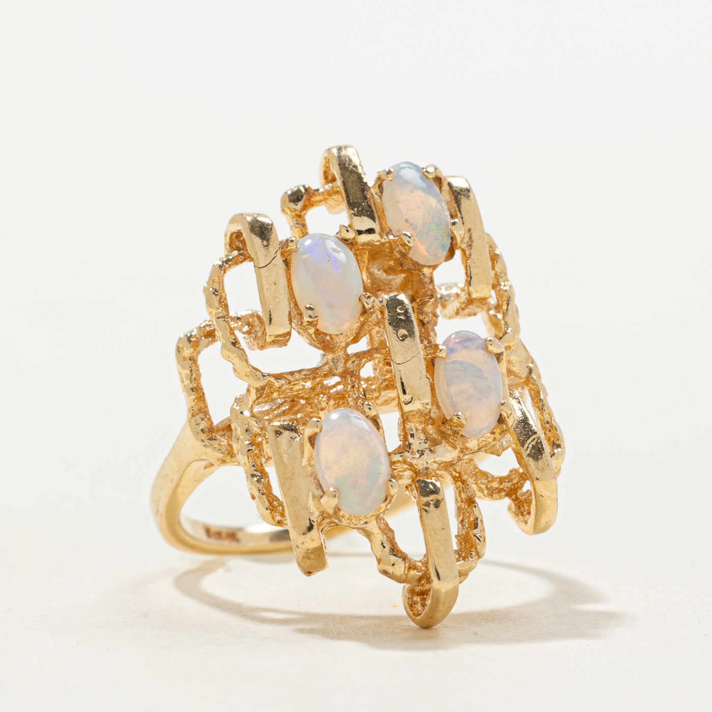 Scattered Opal Cocktail Ring | 0.40ctw | SZ 4.25