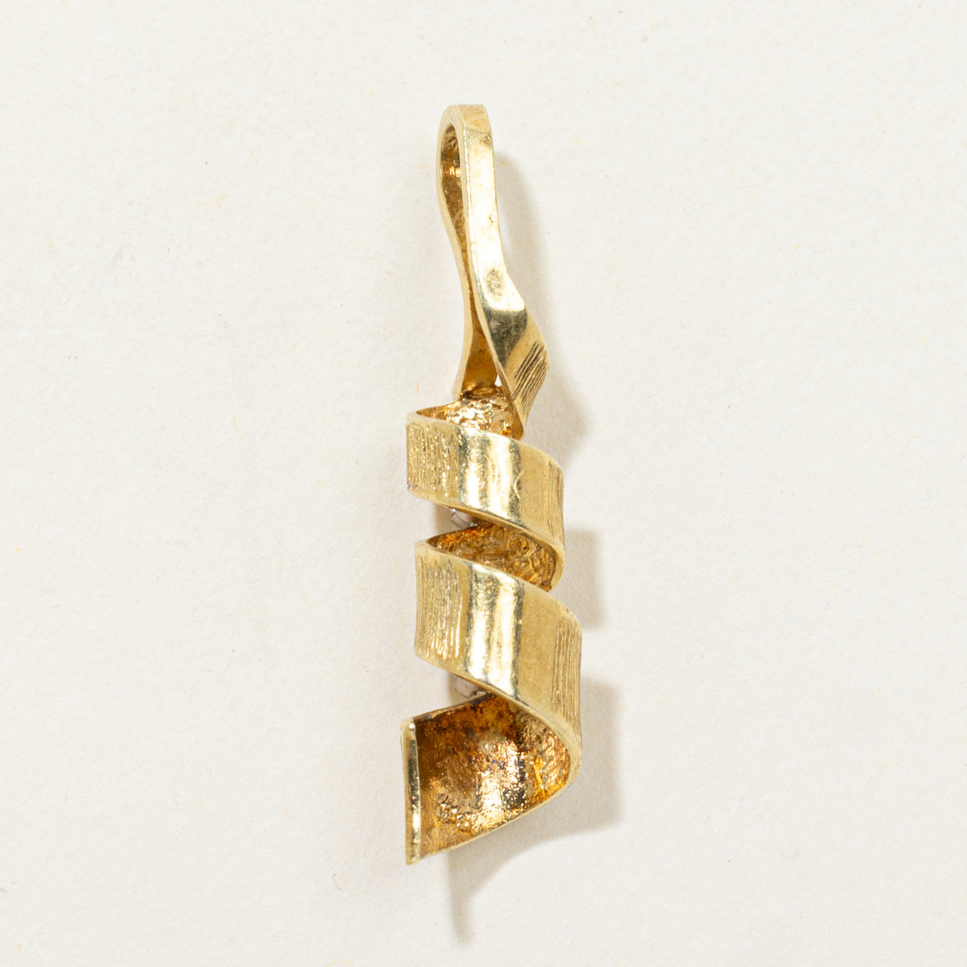 Two Stone Diamond Swirl Pendant | 0.15ctw
