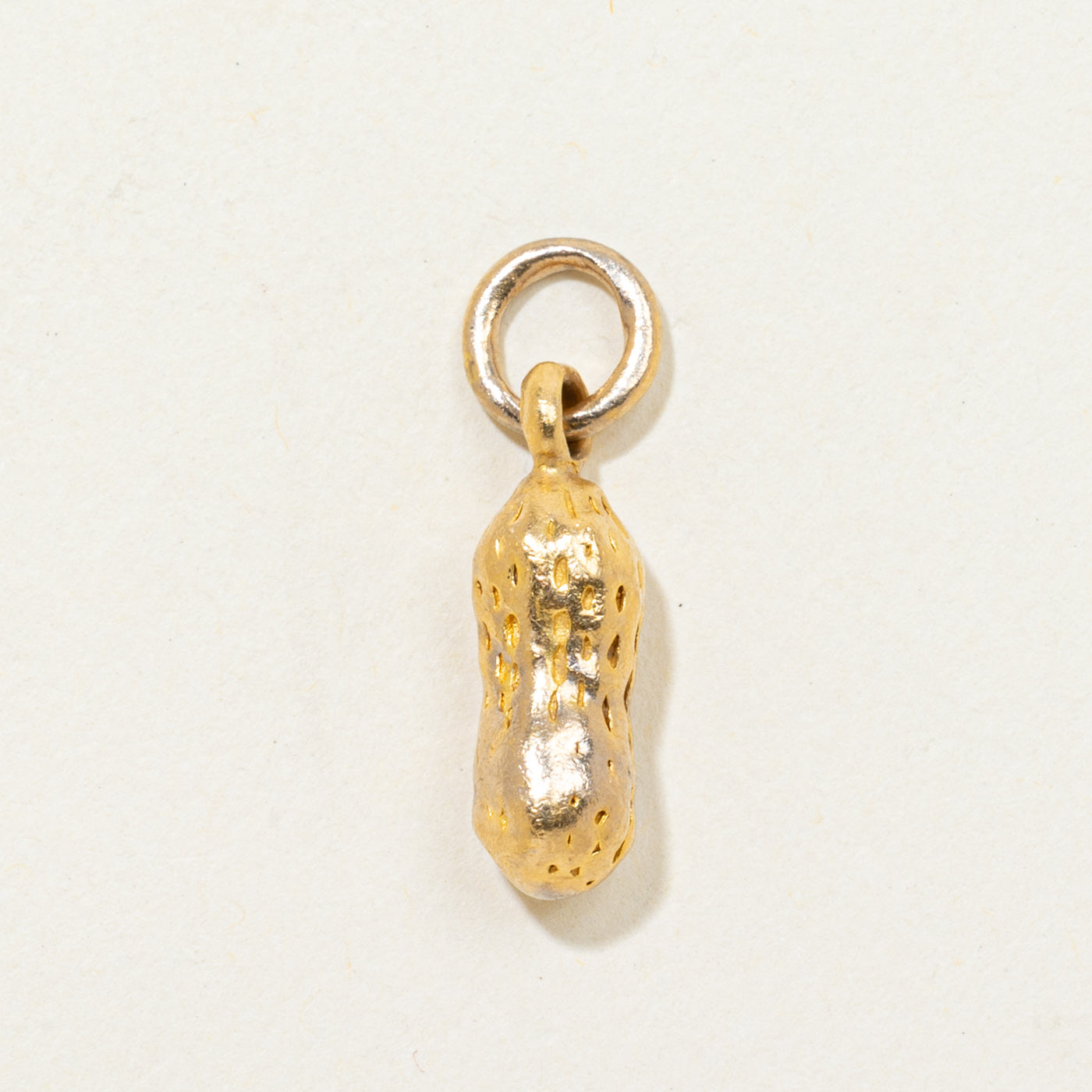 24k Yellow Gold Peanut Charm