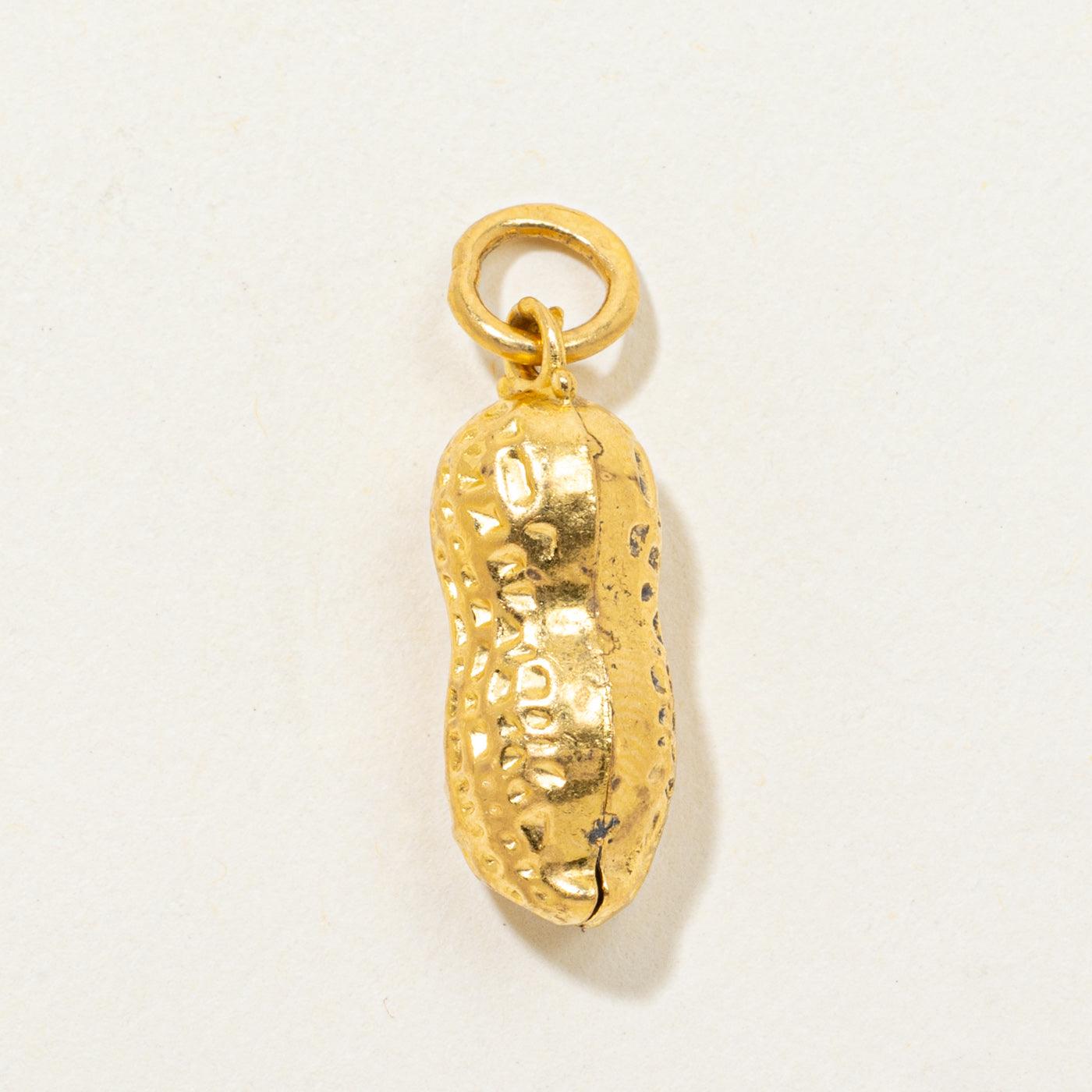 24k Yellow Gold Peanut Charm