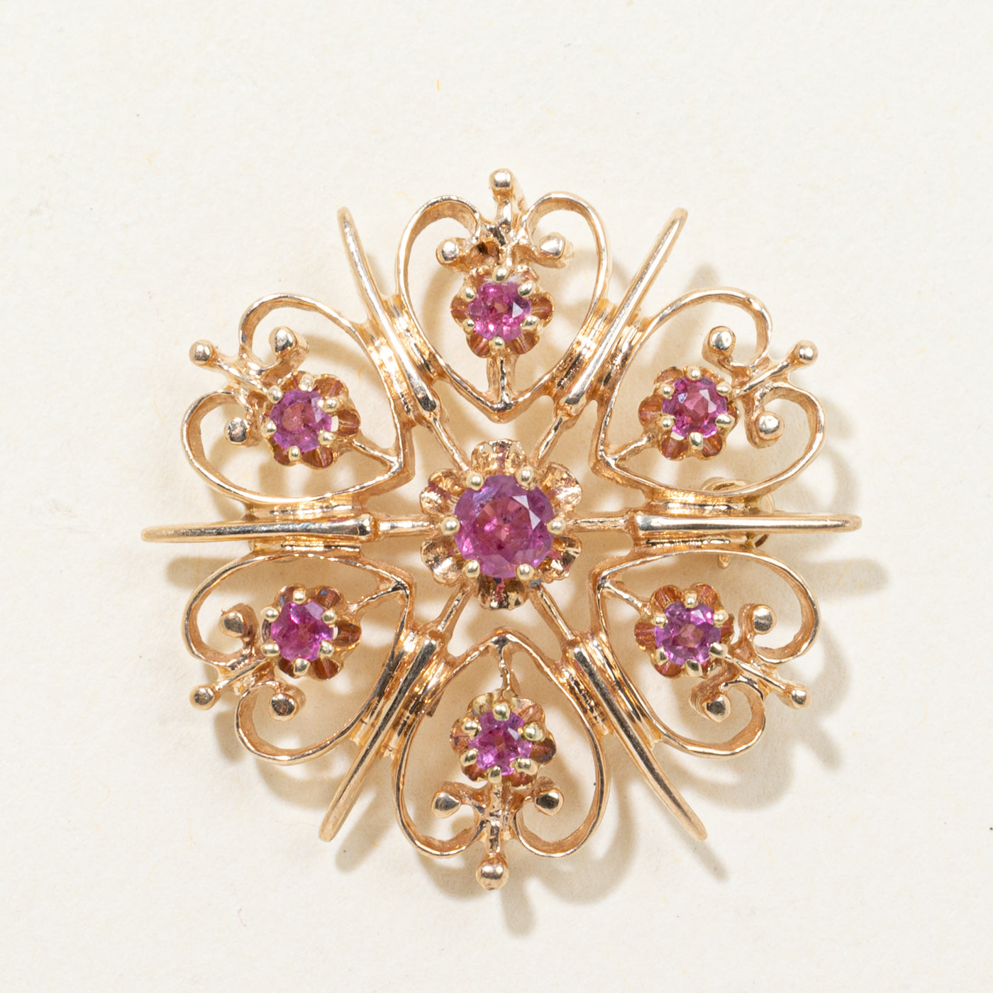 Ruby Openwork Pendant & Brooch | 0.60ctw