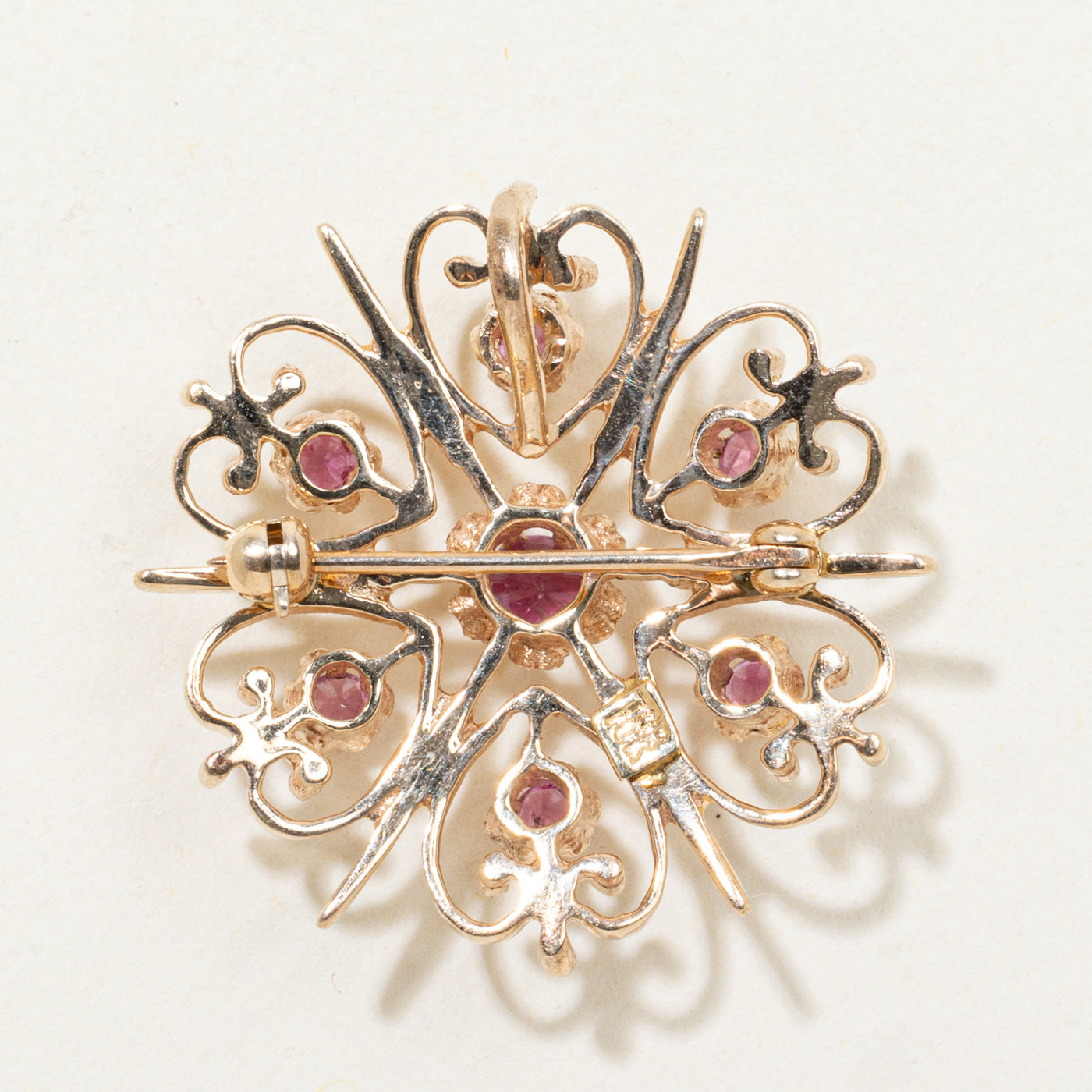 Ruby Openwork Pendant & Brooch | 0.60ctw