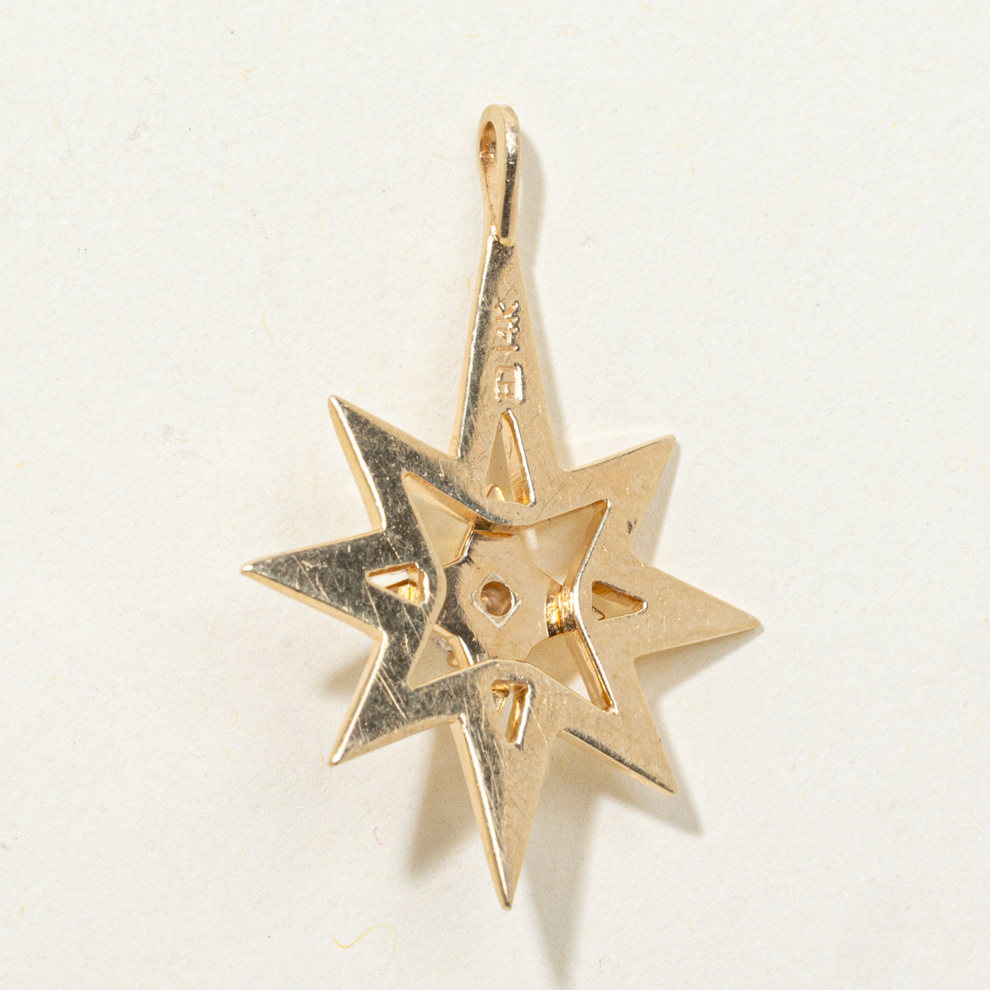 Diamond Openwork Star Pendant | 0.08ct