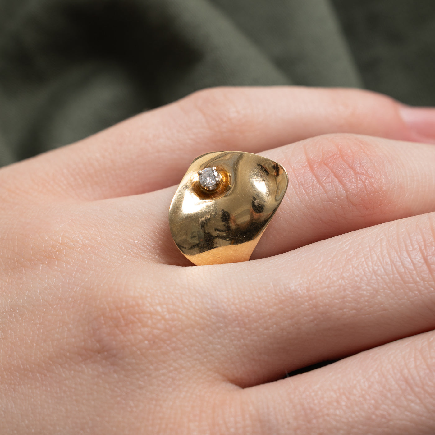Diamond Freeform Ring | 0.07ct | SZ 6