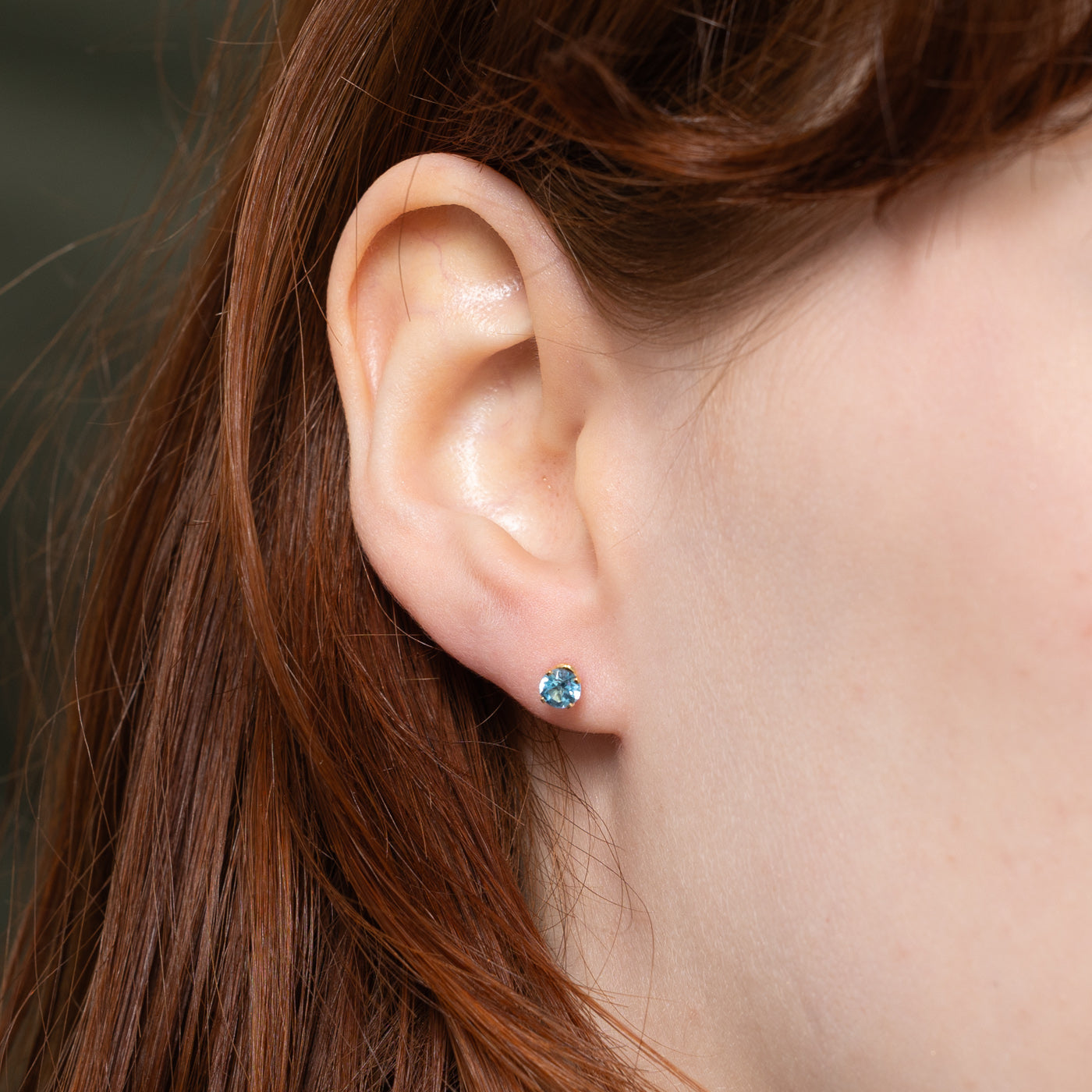 Blue Topaz Stud Earrings | 0.66ctw