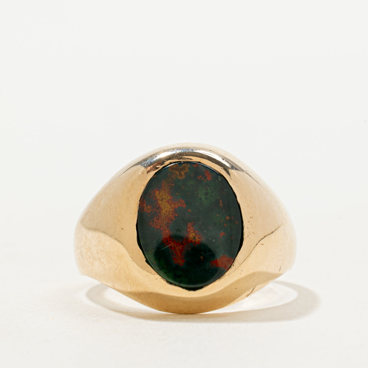 Bloodstone Signet Ring | 2.90ct | SZ 9.25