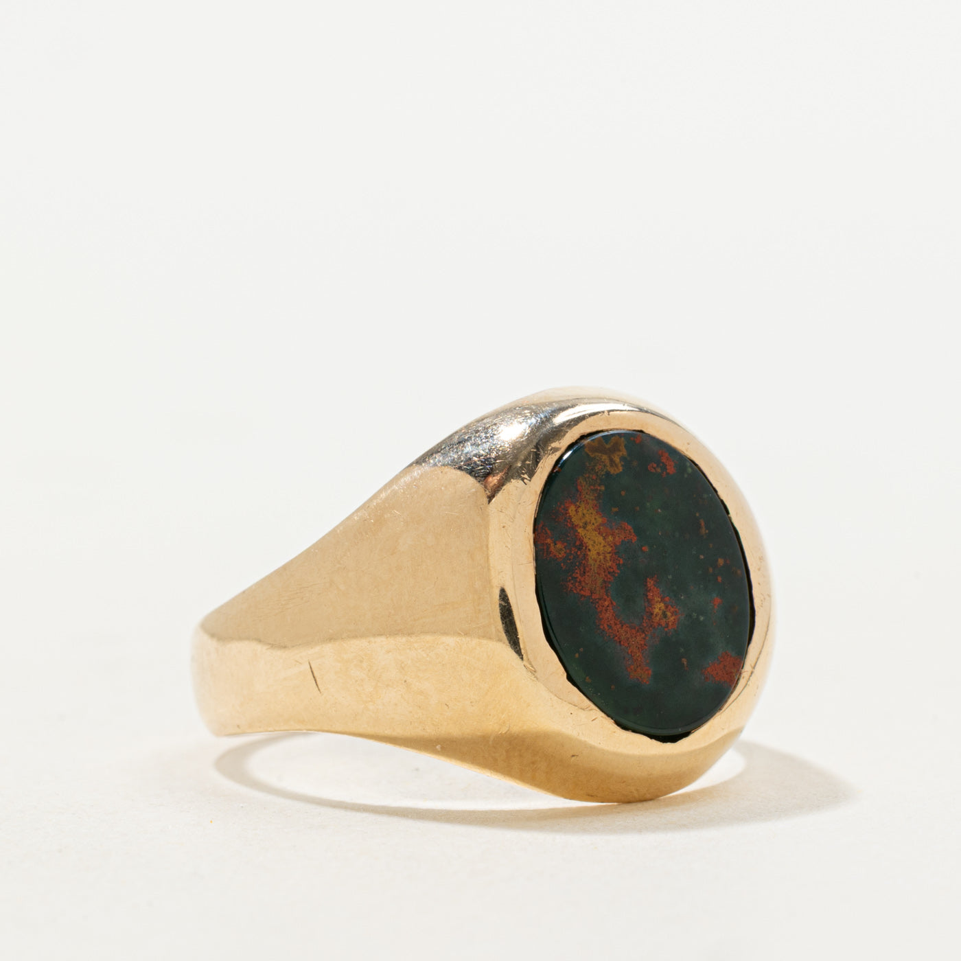 Bloodstone Signet Ring | 2.90ct | SZ 9.25