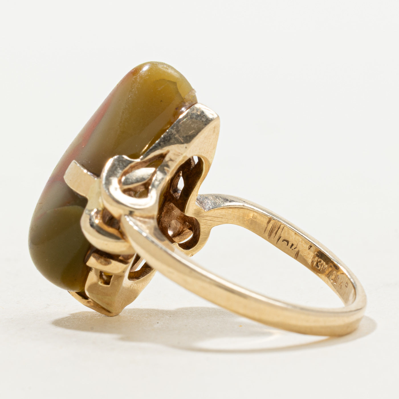 Freeform Jasper Cocktail Ring | 13.00ct | SZ 7.25