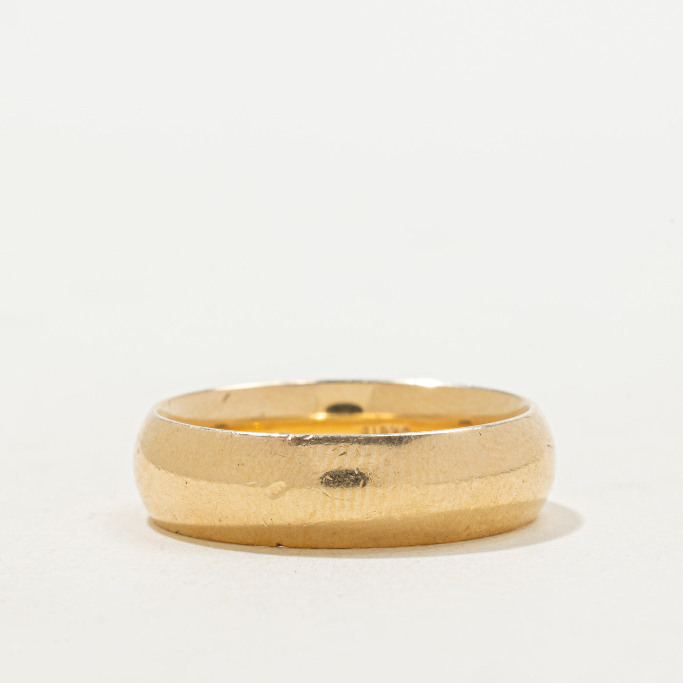'Birks' 14k Yellow Gold Plain Band | 6mm | SZ 9